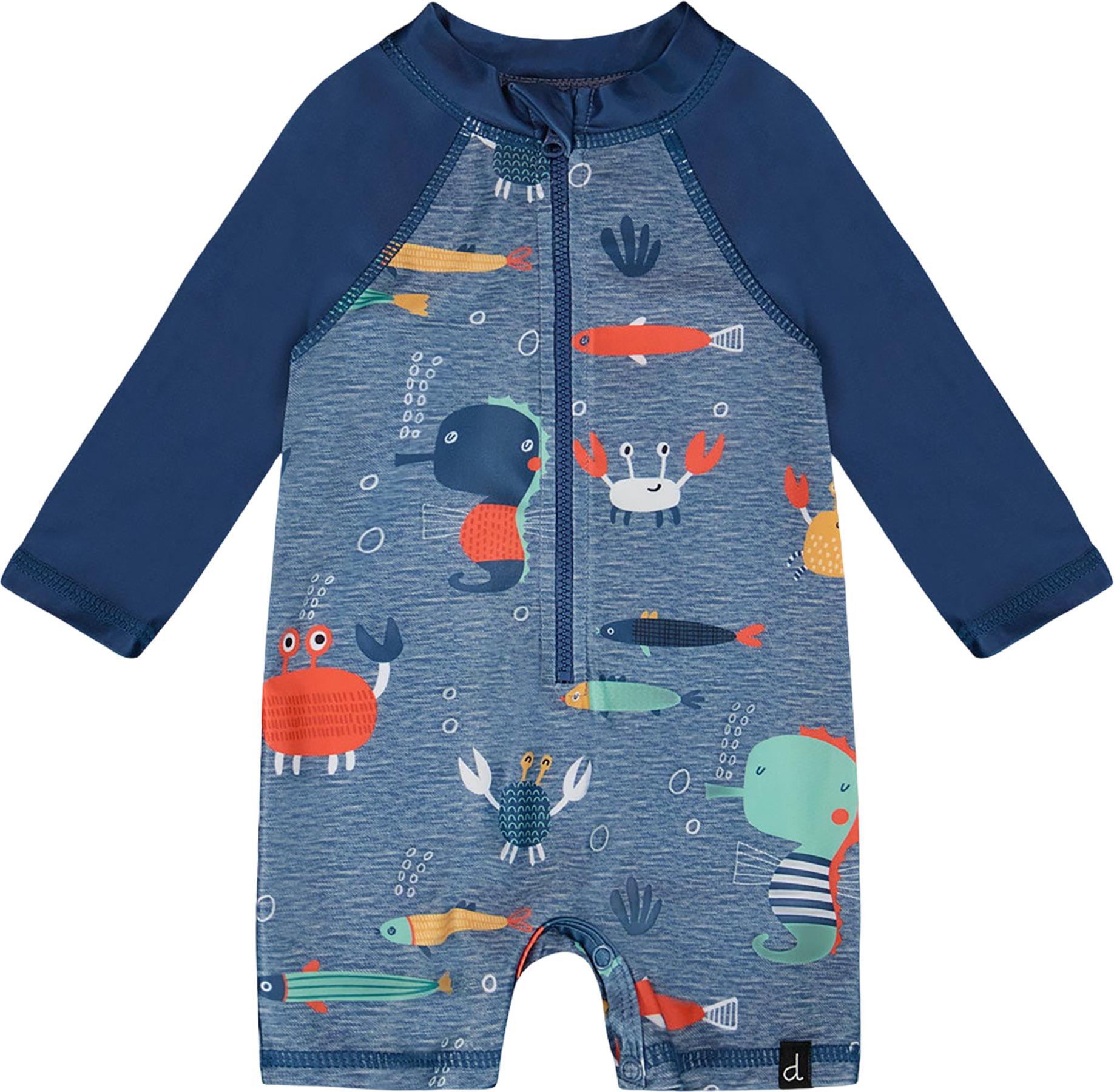 Product image for Printed One-Piece Long Sleeve Rashguard - Baby Boy