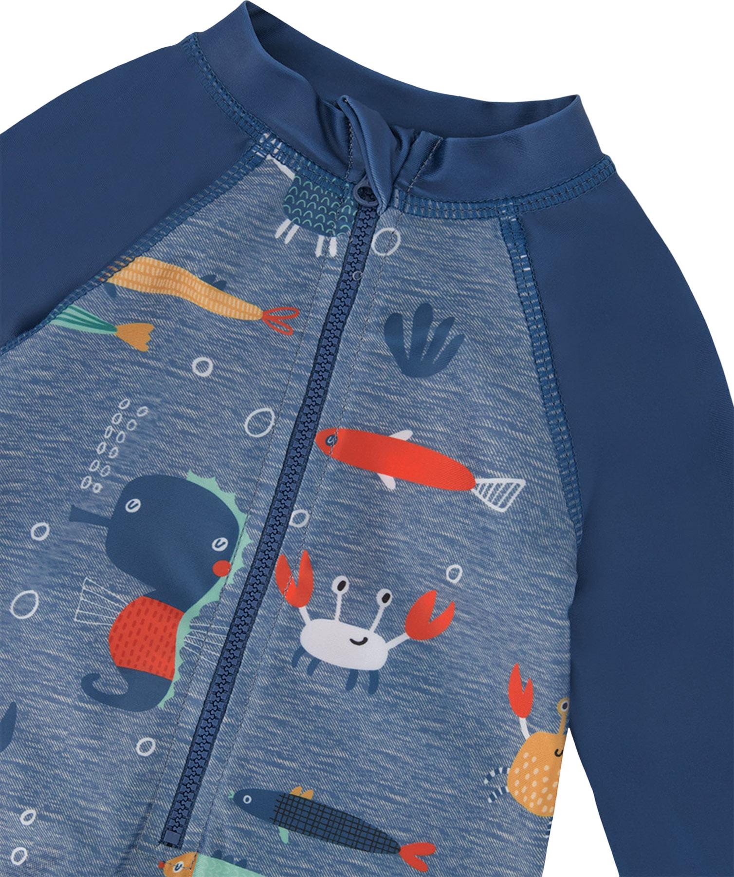 Product gallery image number 3 for product Printed One-Piece Long Sleeve Rashguard - Little Boy