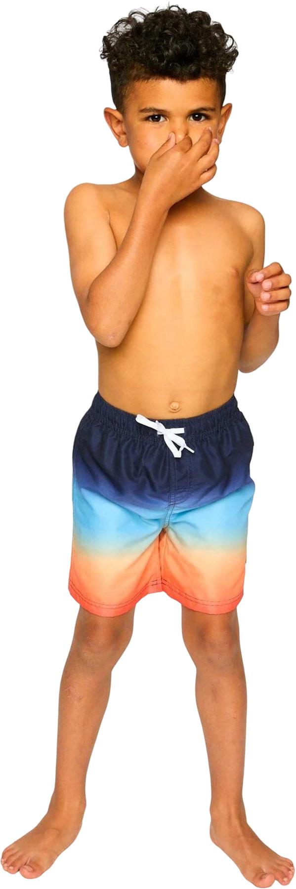 Product gallery image number 4 for product Blue and Orange Gradient Swim Trunks - Big Boy