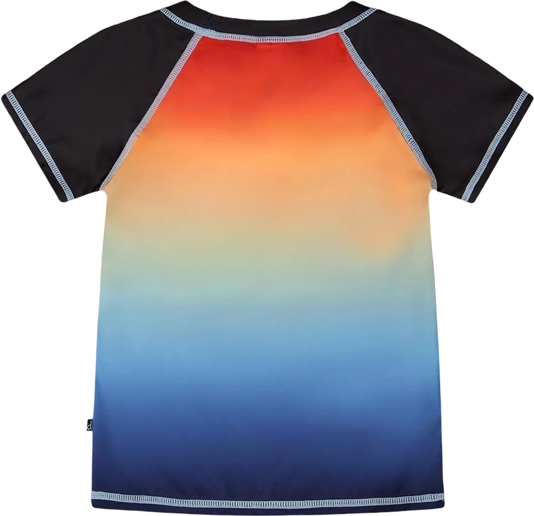 Product gallery image number 2 for product Blue and Orange Gradient Short Sleeve Rashguard - Little Boy