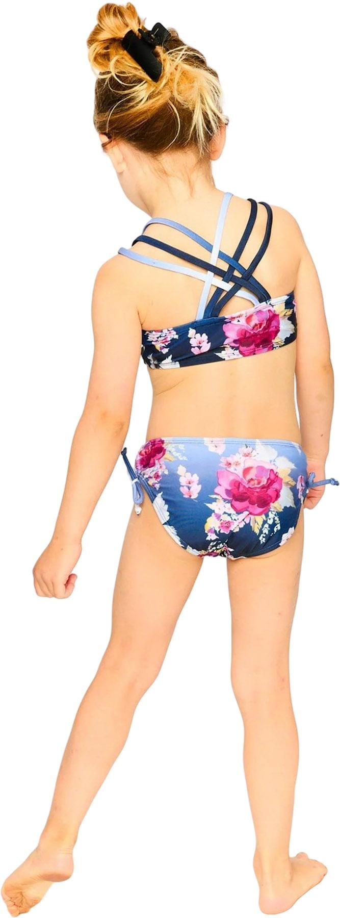 Product gallery image number 2 for product Rose Print Two-Piece Swimsuit - Big Girl