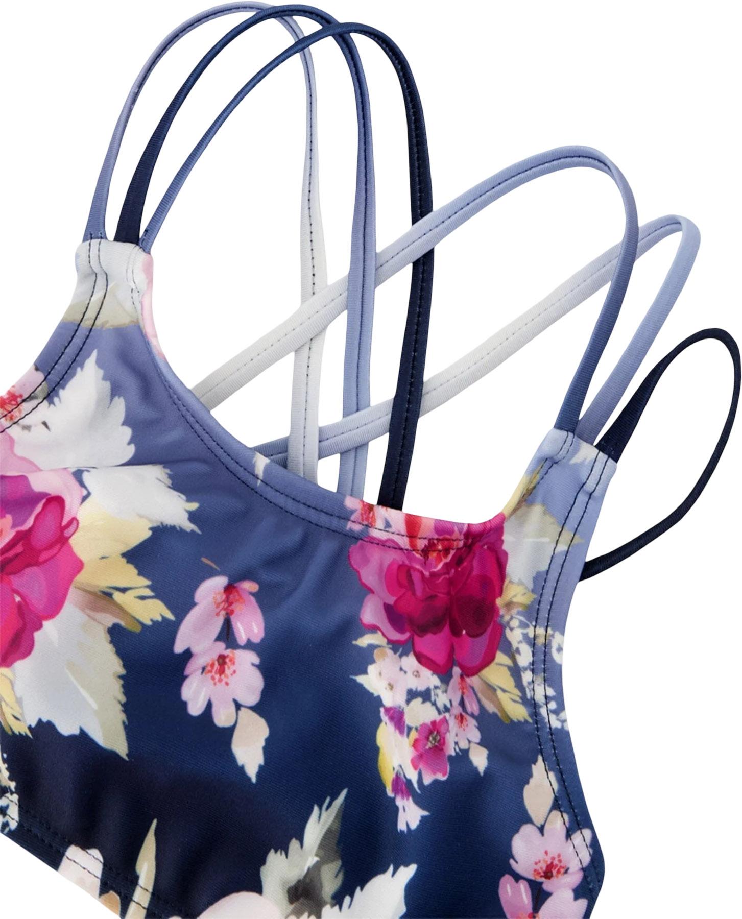 Numéro de l'image de la galerie de produits 5 pour le produit Maillot de bain deux-pièces à imprimé roses - Petite fille