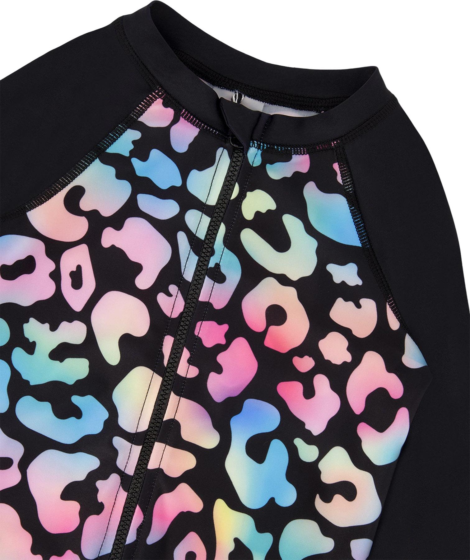 Product gallery image number 3 for product Maillot de surf une pièce à manches longues imprimé - Petite fille