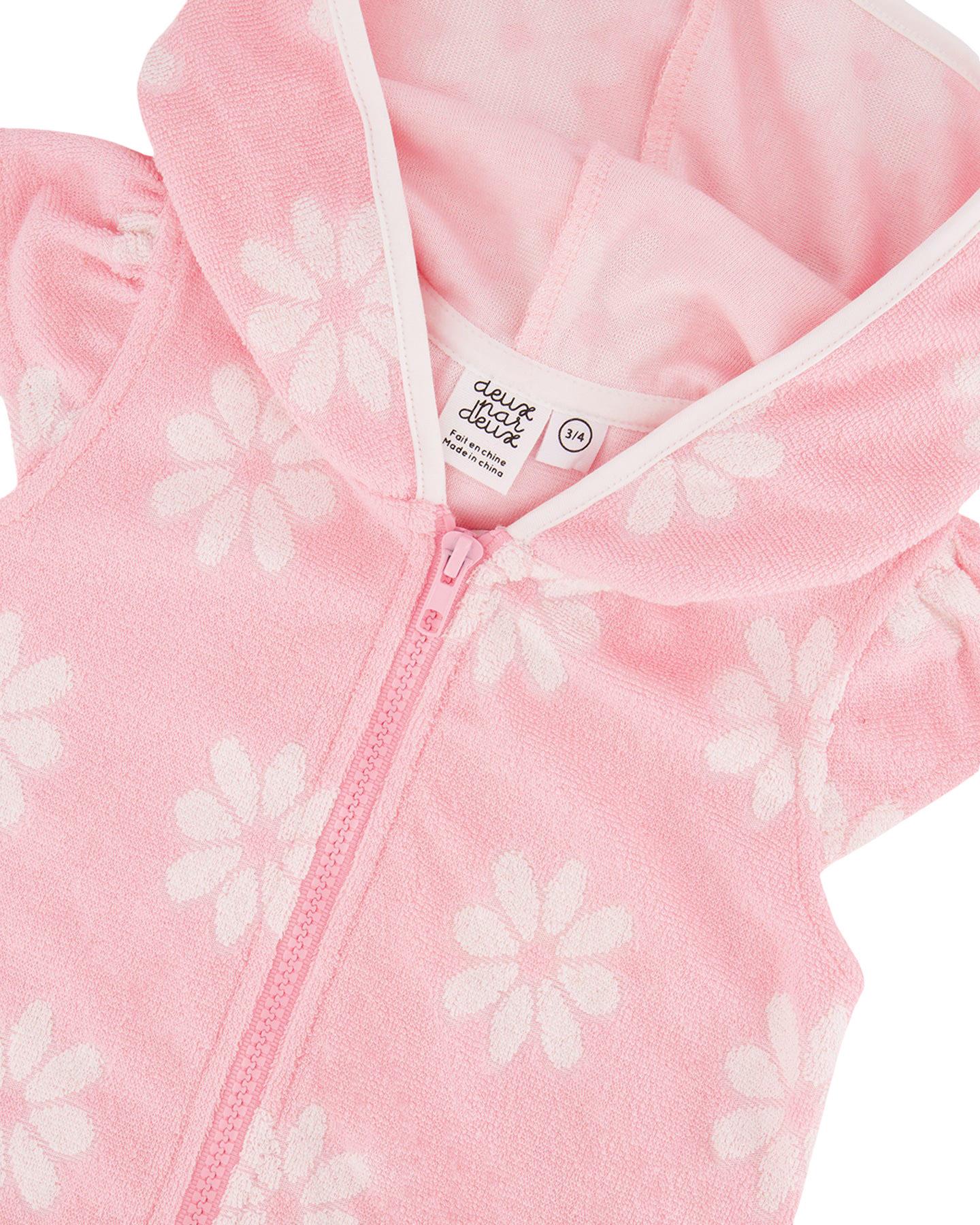 Product gallery image number 3 for product Printed Terry Cloth Beach Hoodie Dress - Big Girl