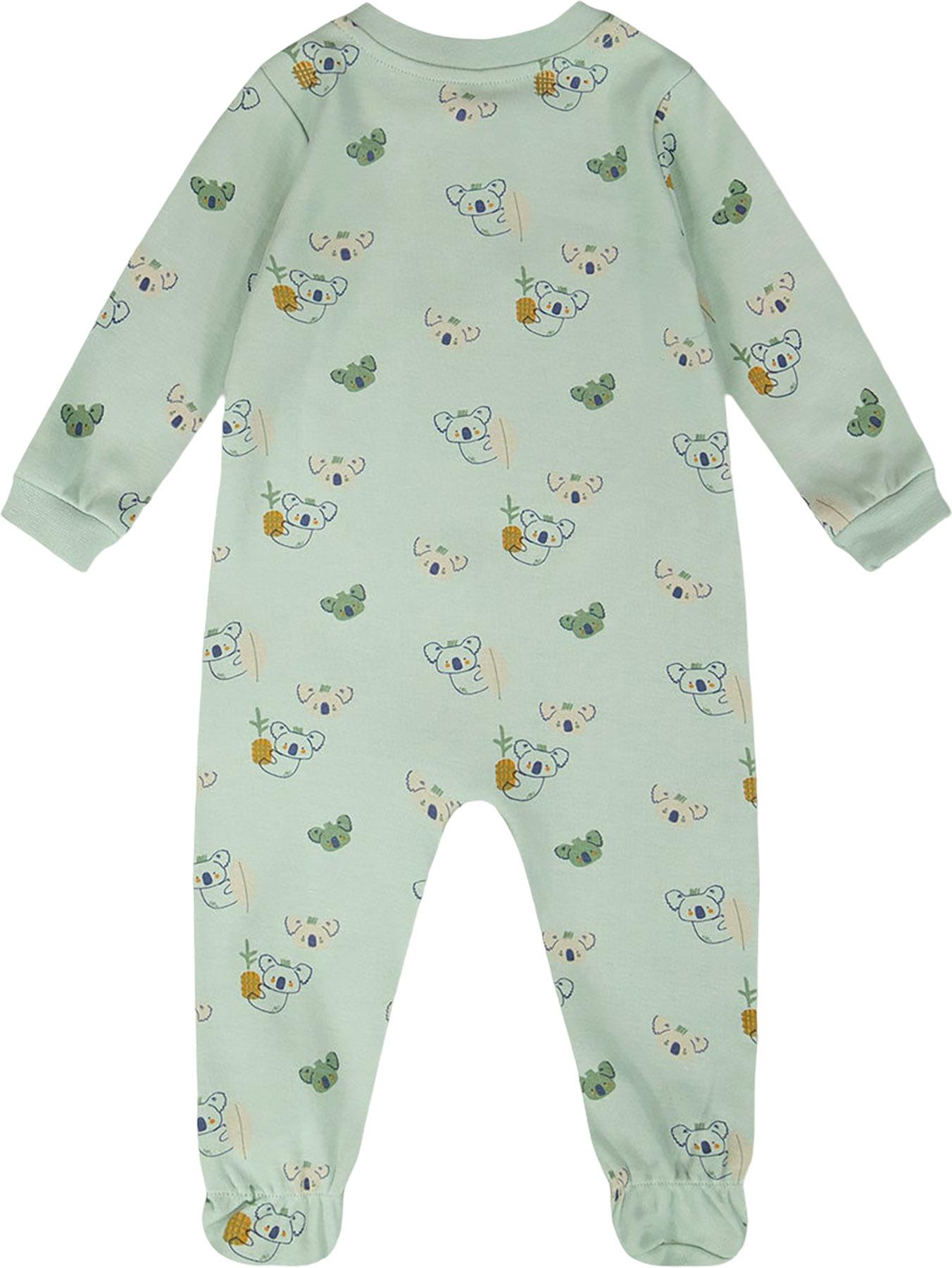 Product gallery image number 3 for product Printed Organic Cotton One-Piece Pyjama - Baby Girl