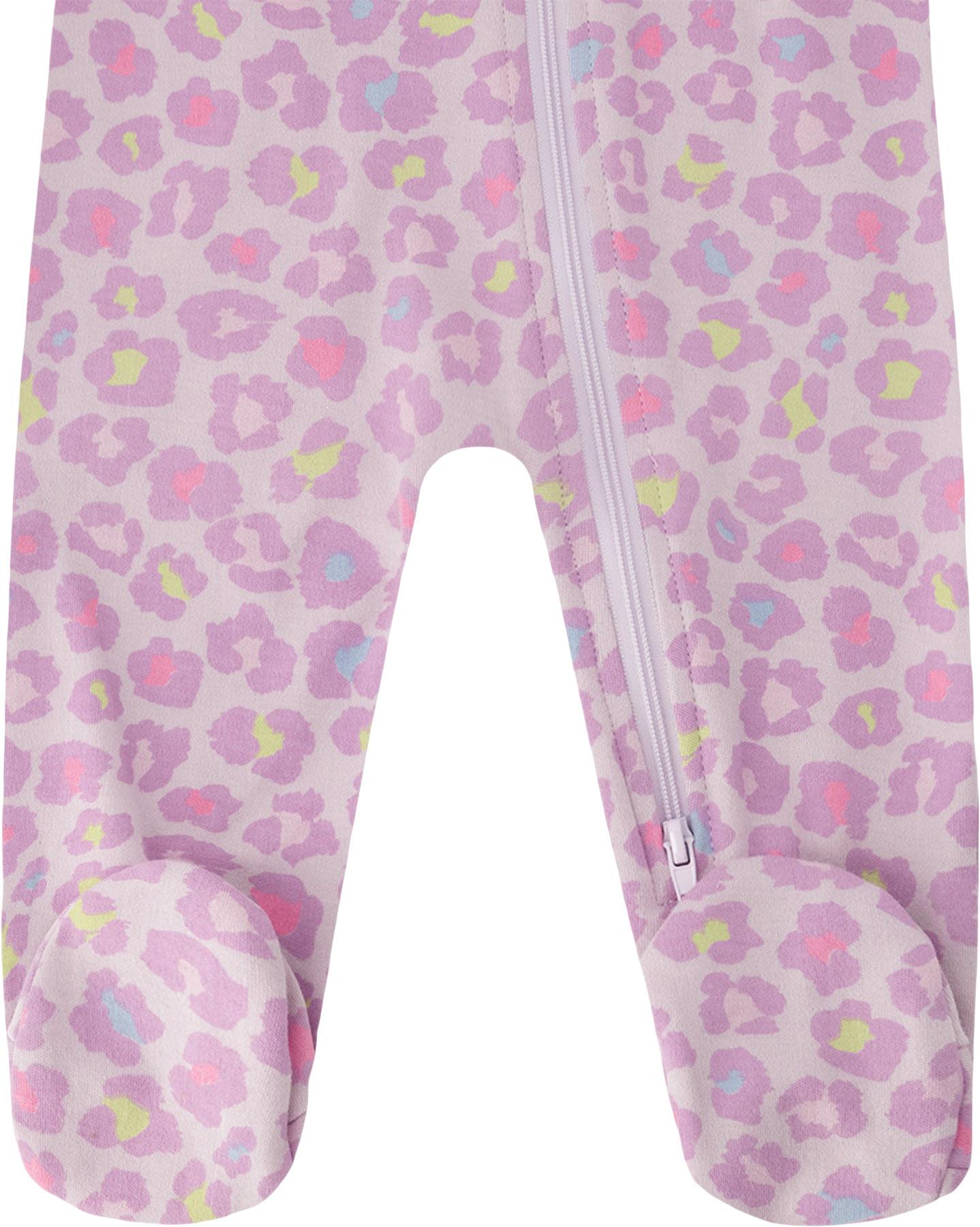 Product gallery image number 2 for product Printed Organic Cotton One-Piece Pyjama - Baby Girl