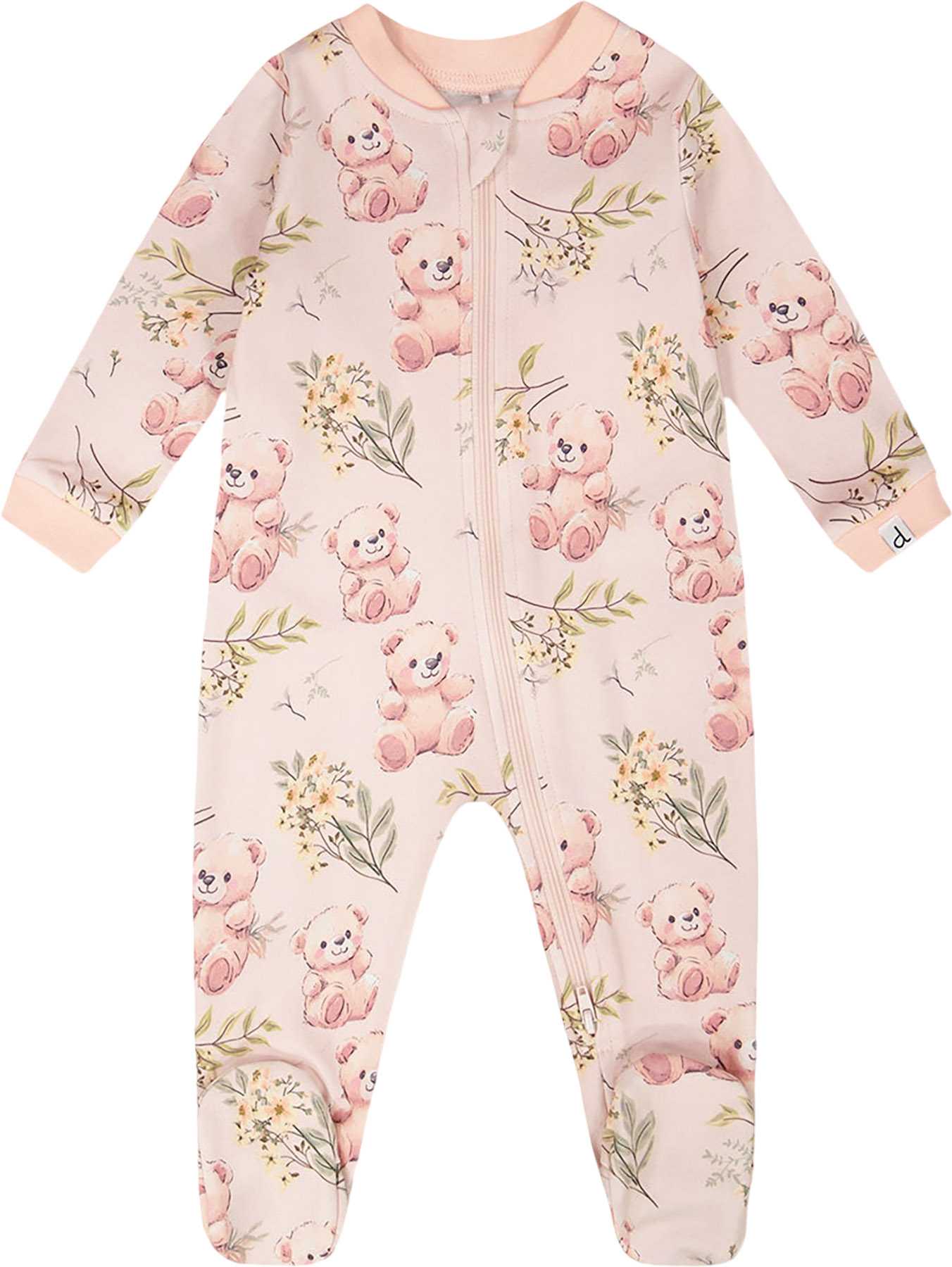 Pale Rose Bear Print