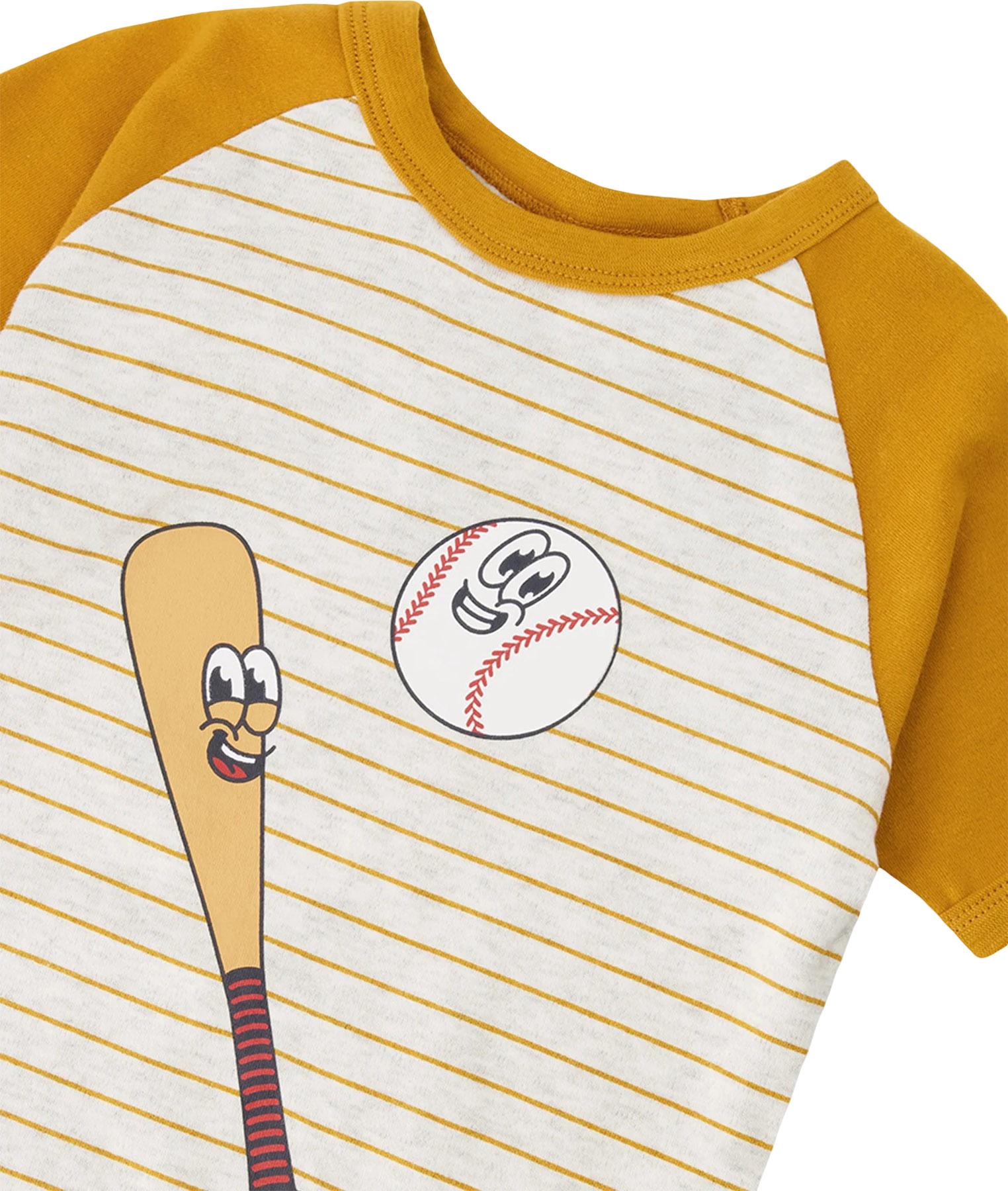 Product gallery image number 5 for product Printed Organic Cotton Two-Piece Pyjama Set - Little Boy