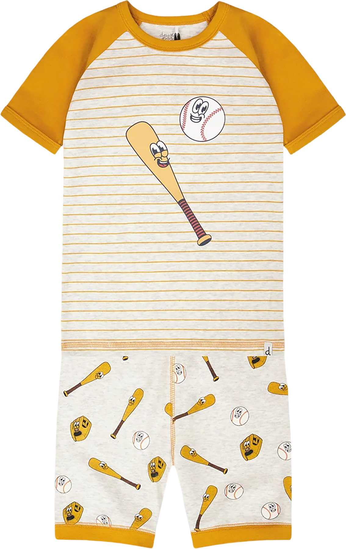 Grey Mix Baseball Print