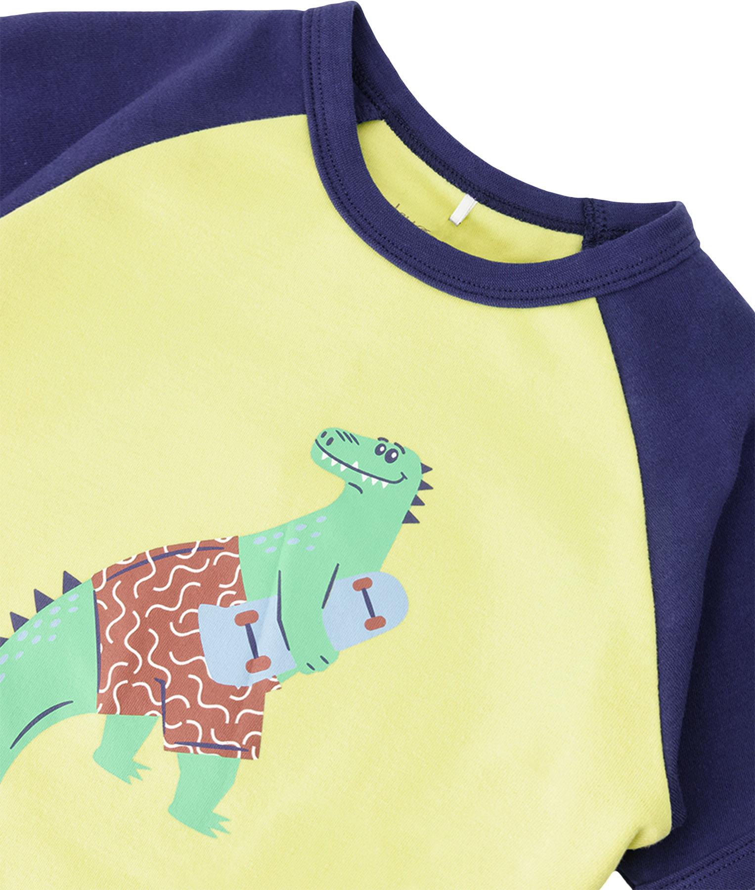 Product gallery image number 4 for product Printed Organic Cotton Two-Piece Pyjama Set - Baby Boy