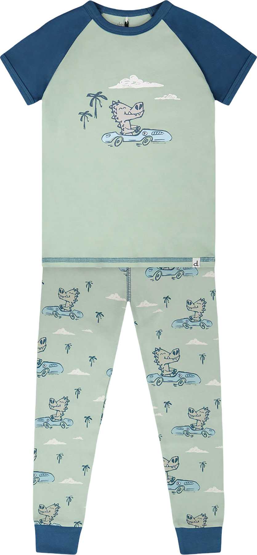 Product image for Printed Organic Cotton Two-Piece Pyjama Set - Big Boy