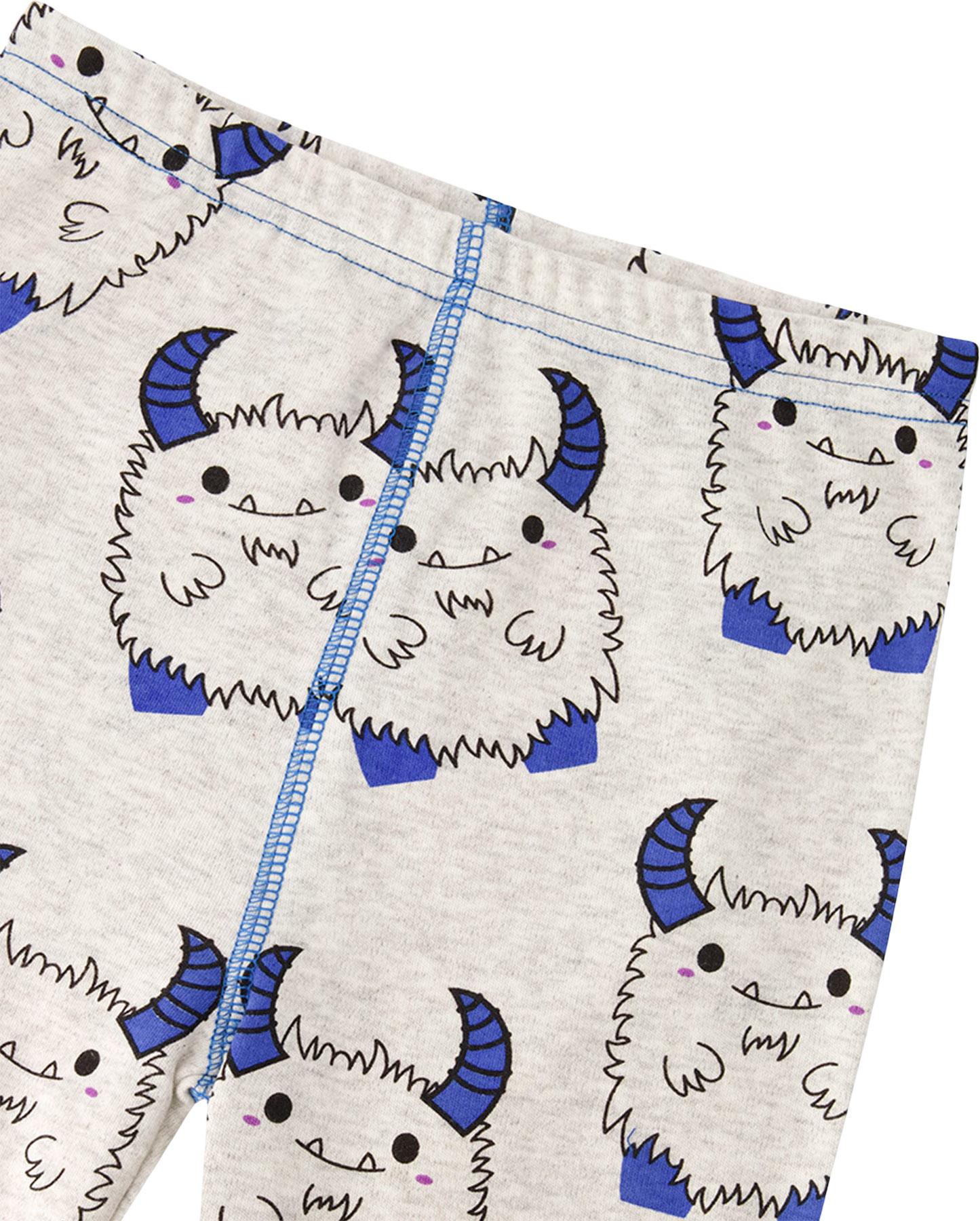 Product gallery image number 3 for product Printed Organic Cotton Two-Piece Pyjama Set - Little Boy