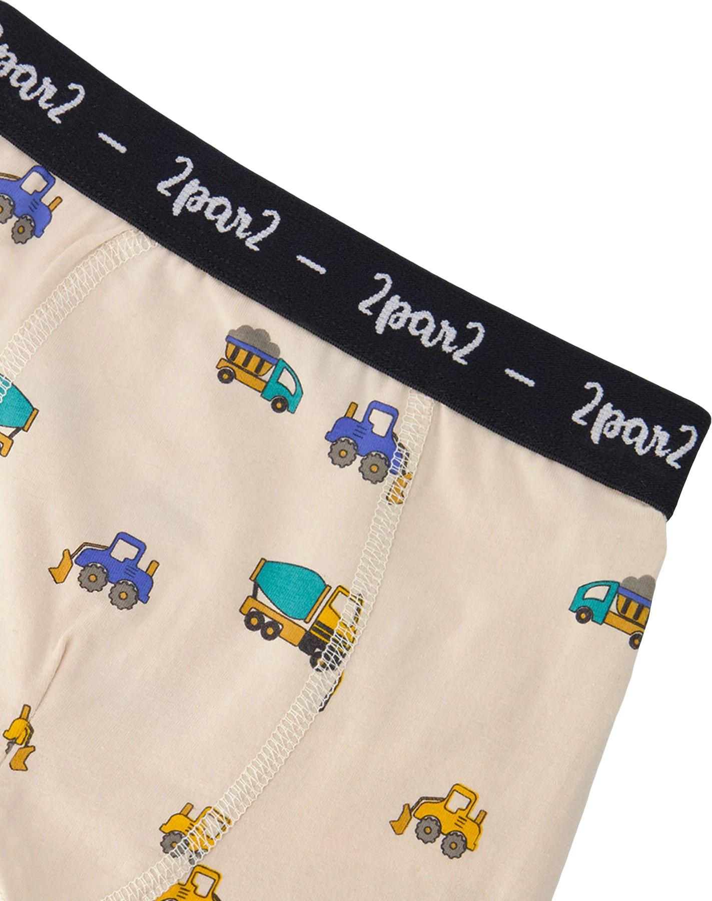 Product gallery image number 3 for product Organic Cotton Printed Pack of 3 Boxers Little Boy