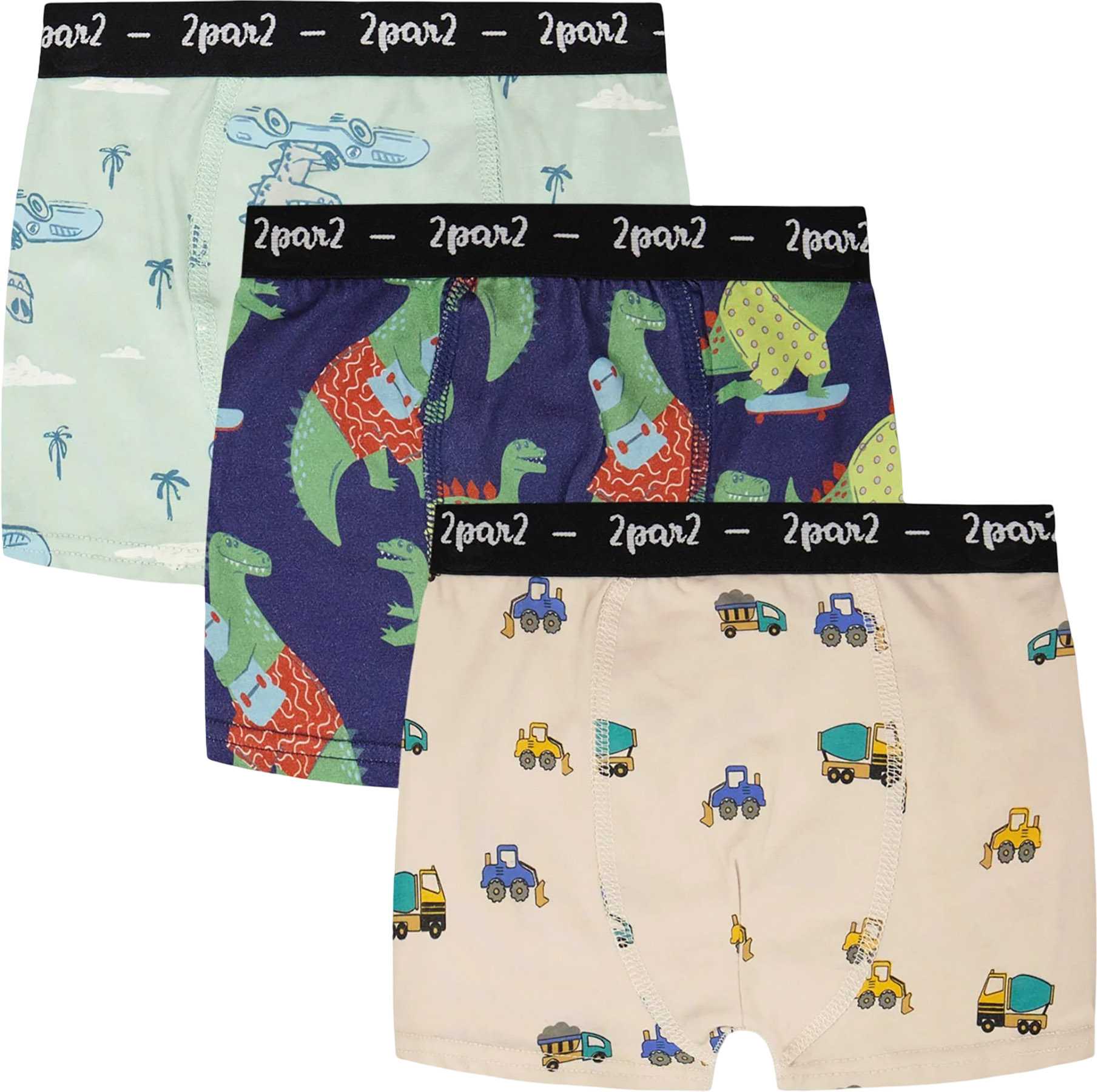 Beige Printed Trucks