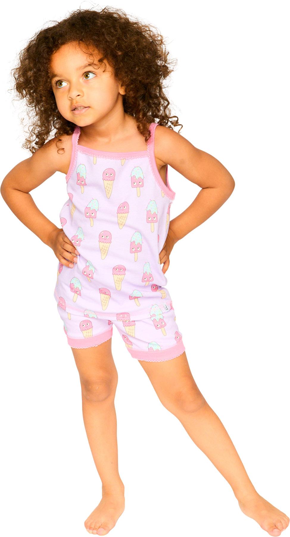 Product gallery image number 3 for product Printed Organic Cotton Two-Piece Pyjama Set - Baby Girl