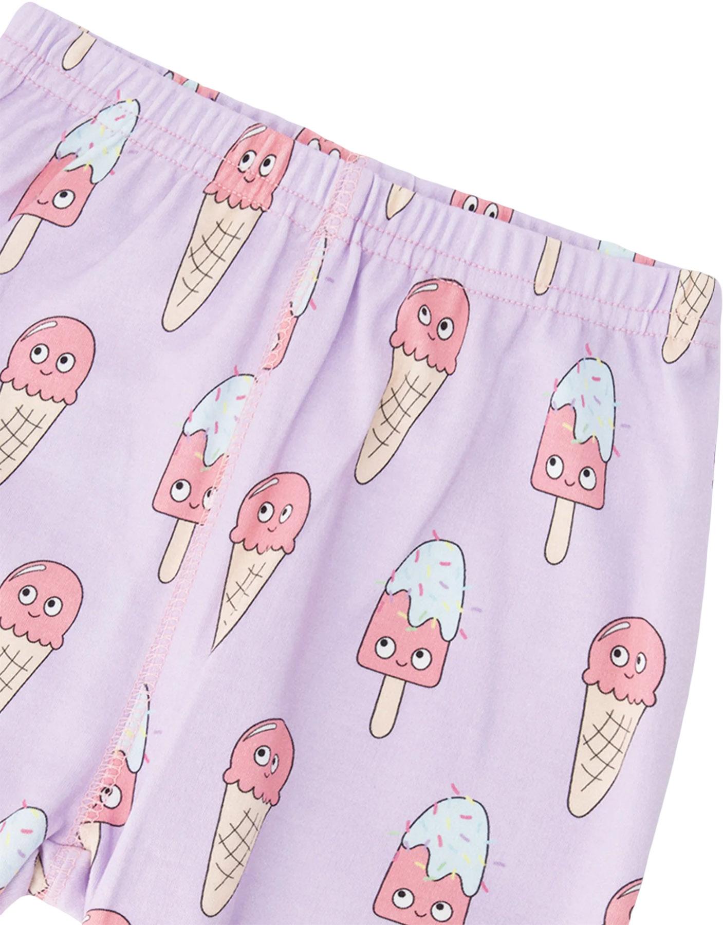 Product gallery image number 4 for product Printed Organic Cotton Two-Piece Pyjama Set - Big Girl