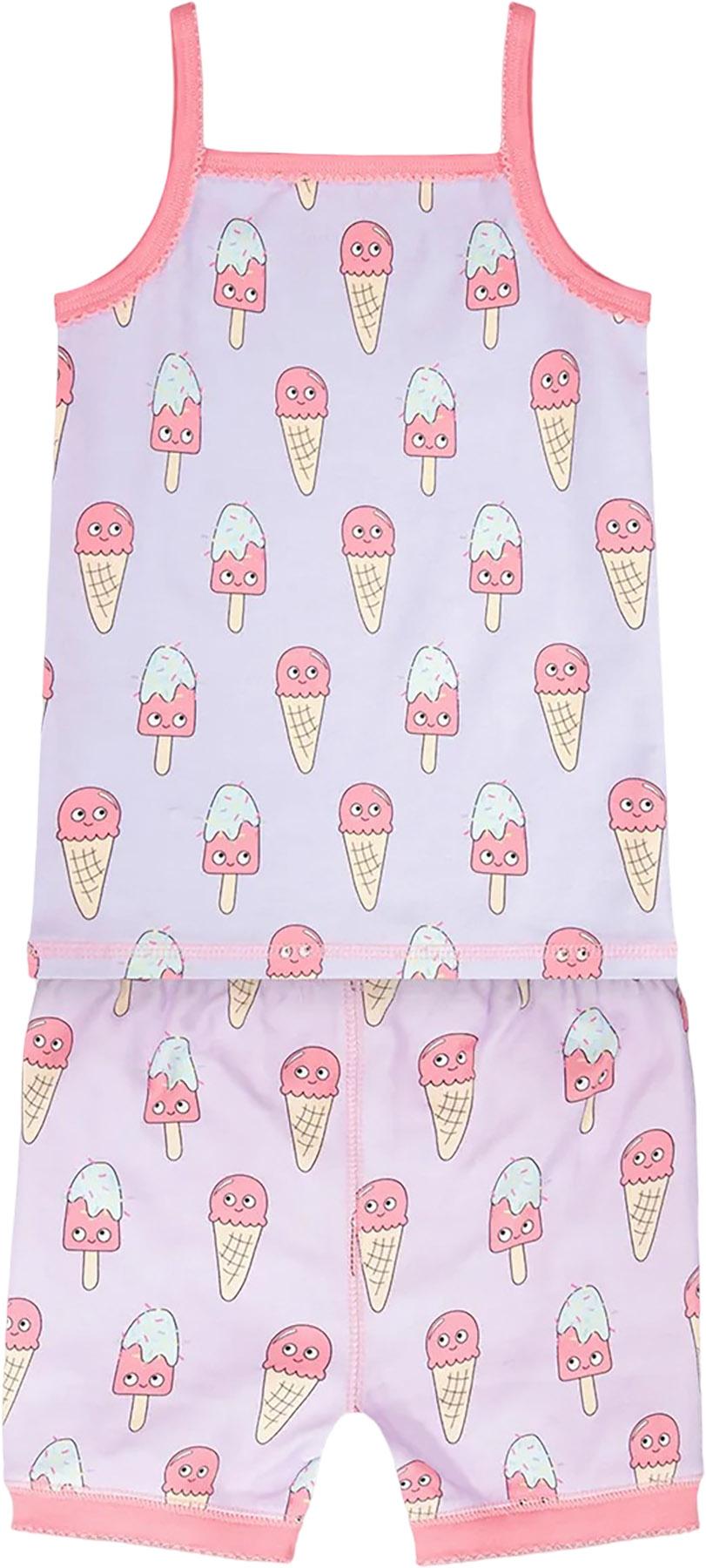 Product gallery image number 2 for product Printed Organic Cotton Two-Piece Pyjama Set - Little Girl