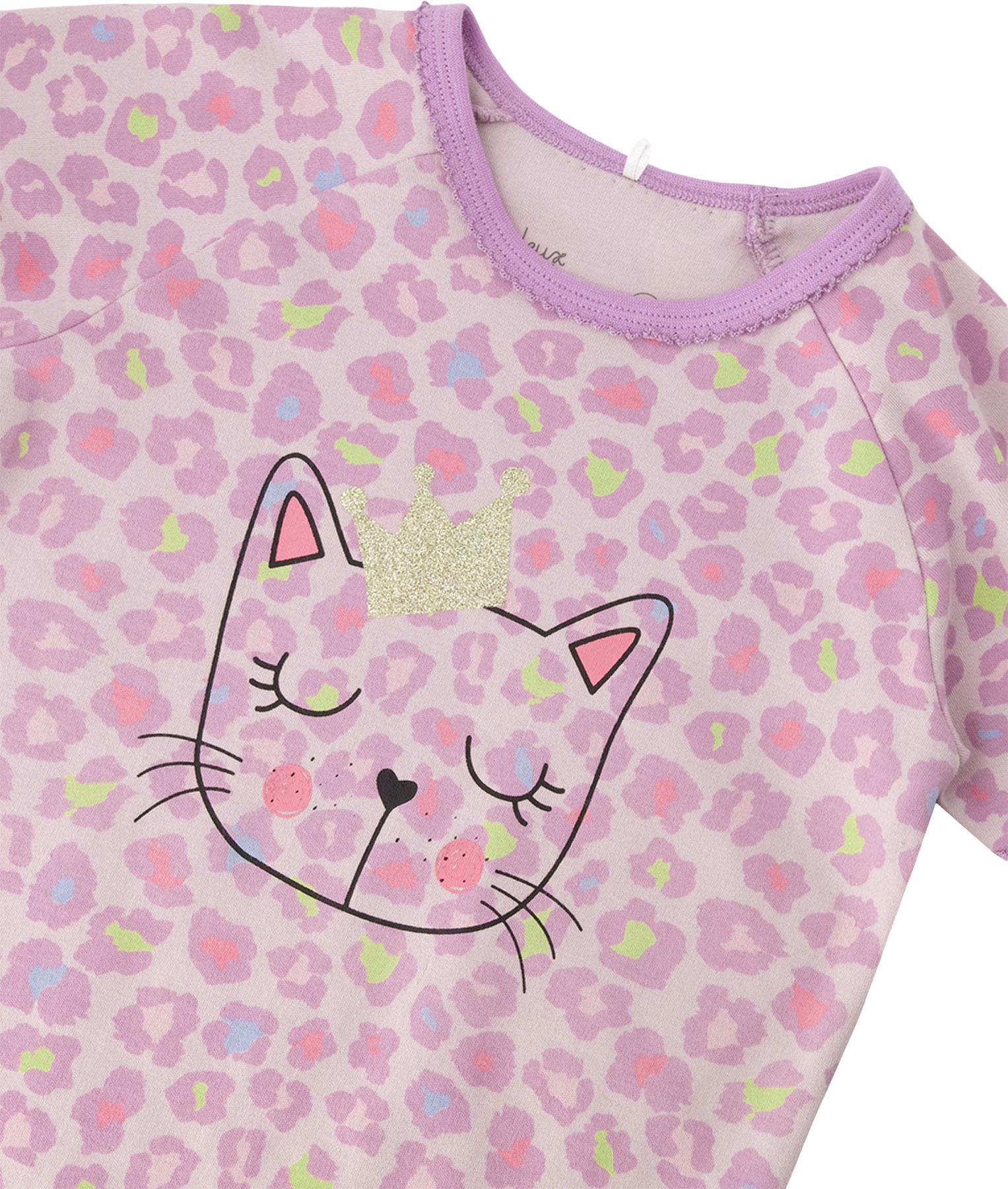 Product gallery image number 3 for product Printed Organic Cotton Two-Piece Pyjama Set - Big Girl