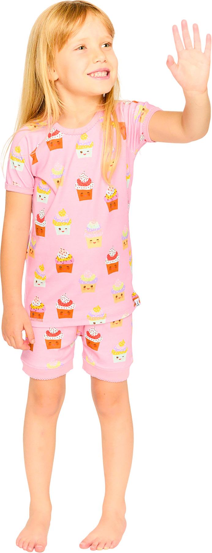 Product gallery image number 4 for product Printed Organic Cotton Two-Piece Pyjama Set - Big Girl