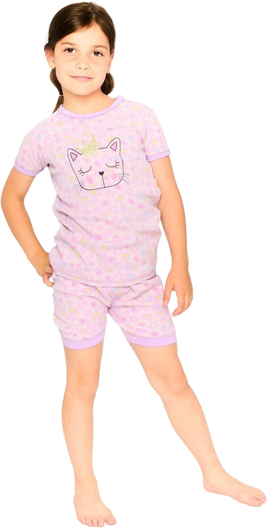 Product gallery image number 5 for product Printed Organic Cotton Two-Piece Pyjama Set - Big Girl