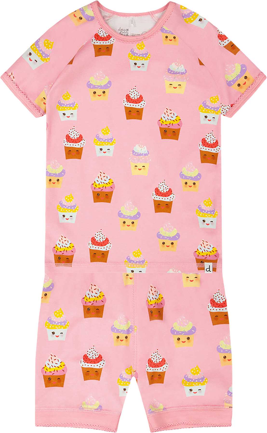 Product image for Printed Organic Cotton Two-Piece Pyjama Set - Big Girl