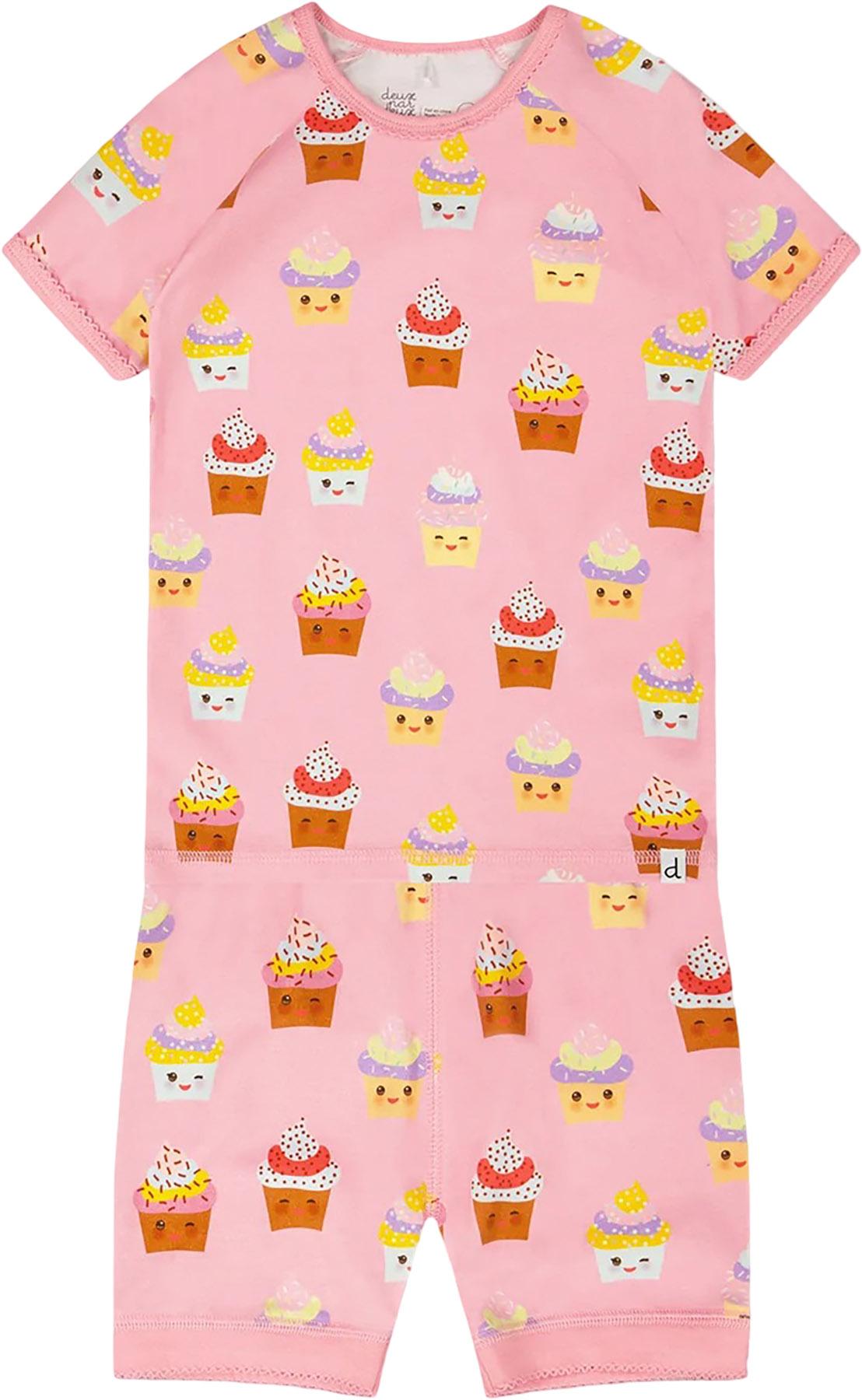 Product image for Printed Organic Cotton Two-Piece Pyjama Set - Little Girl