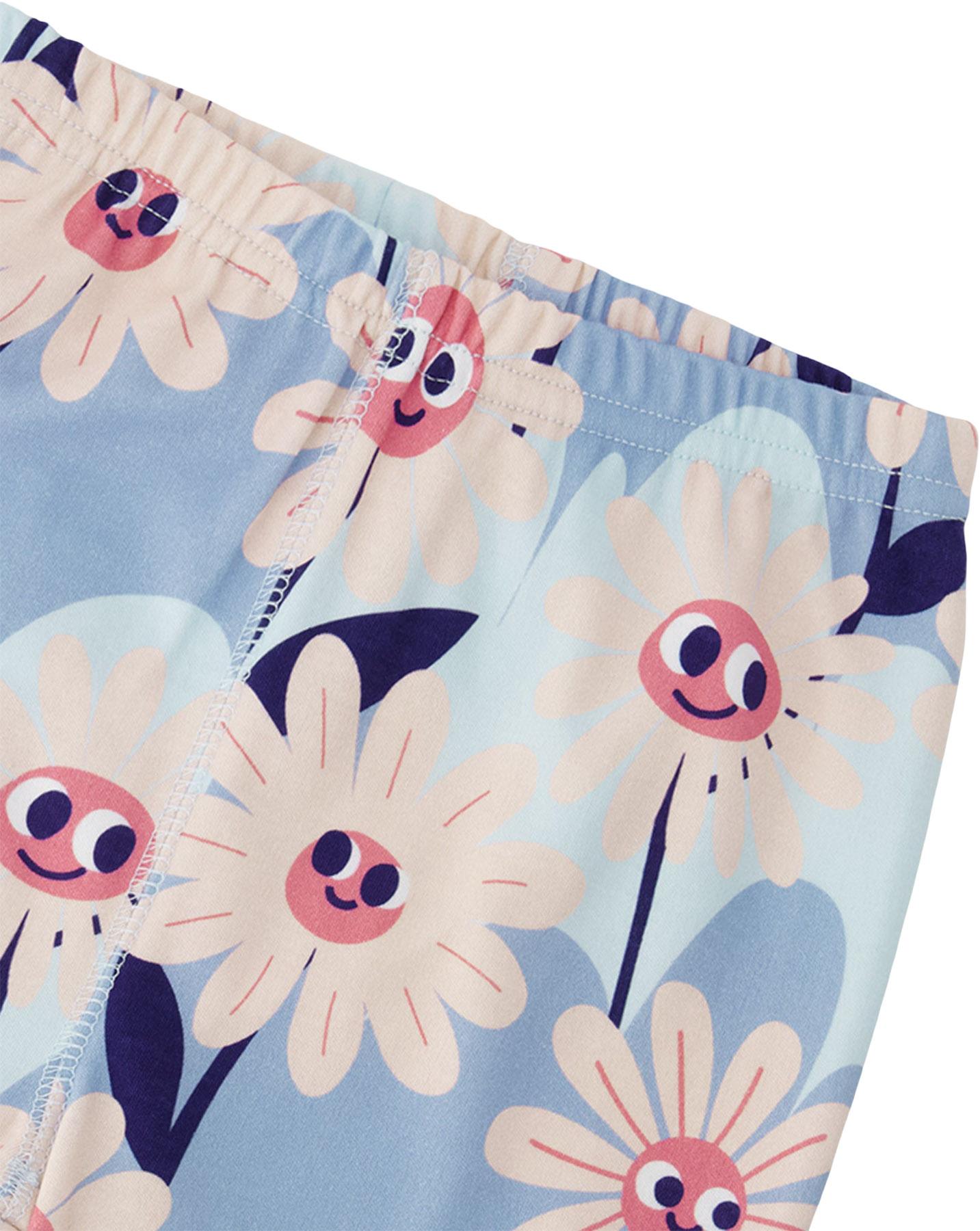 Product gallery image number 2 for product Printed Organic Cotton Two-Piece Pyjama Set - Baby Girl