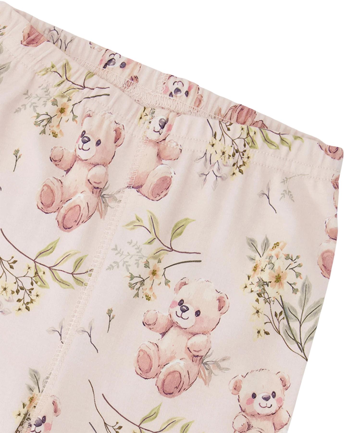 Product gallery image number 2 for product Printed Organic Cotton Two-Piece Pyjama Set - Big Girl