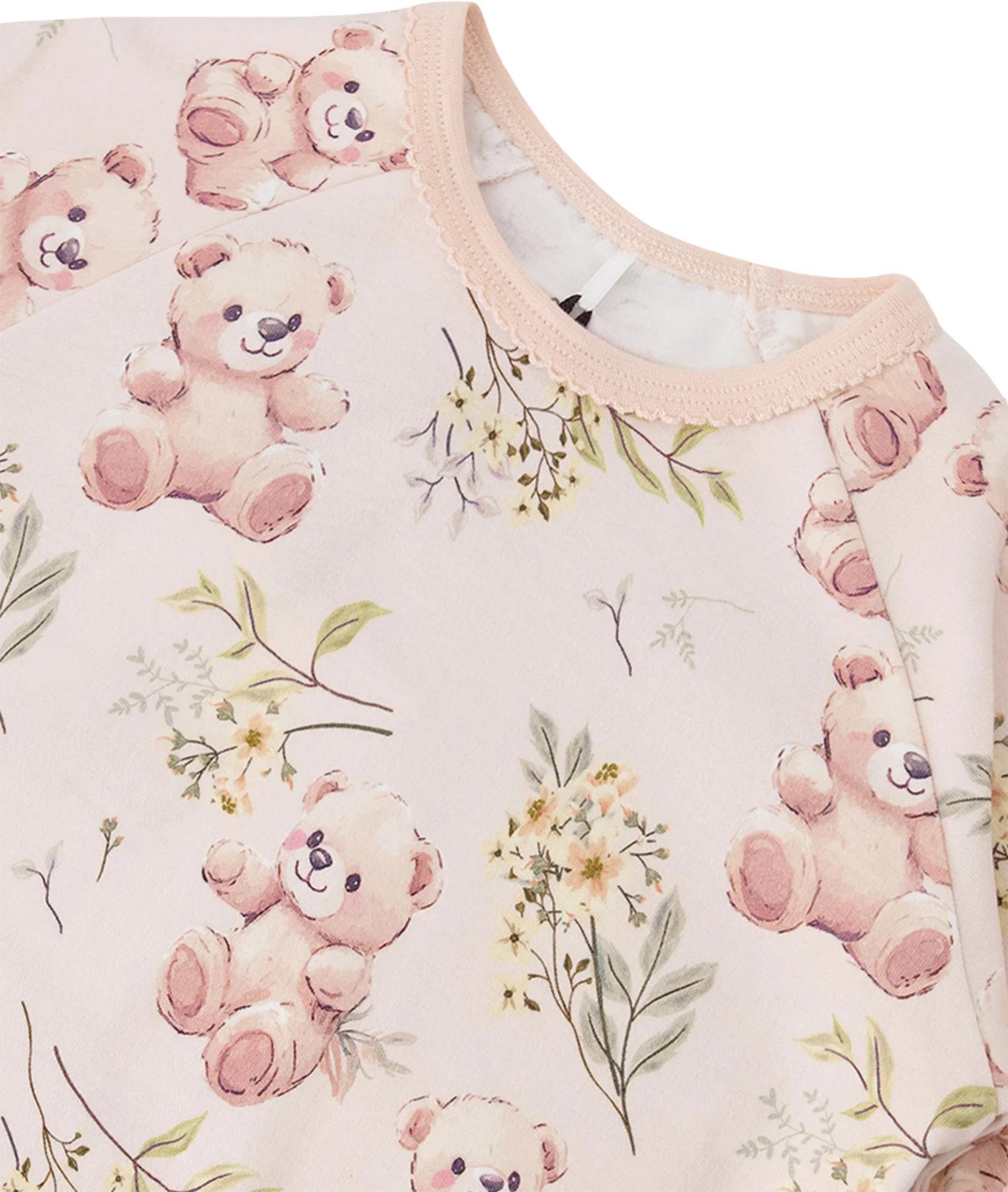 Product gallery image number 3 for product Printed Organic Cotton Two-Piece Pyjama Set - Little Girl