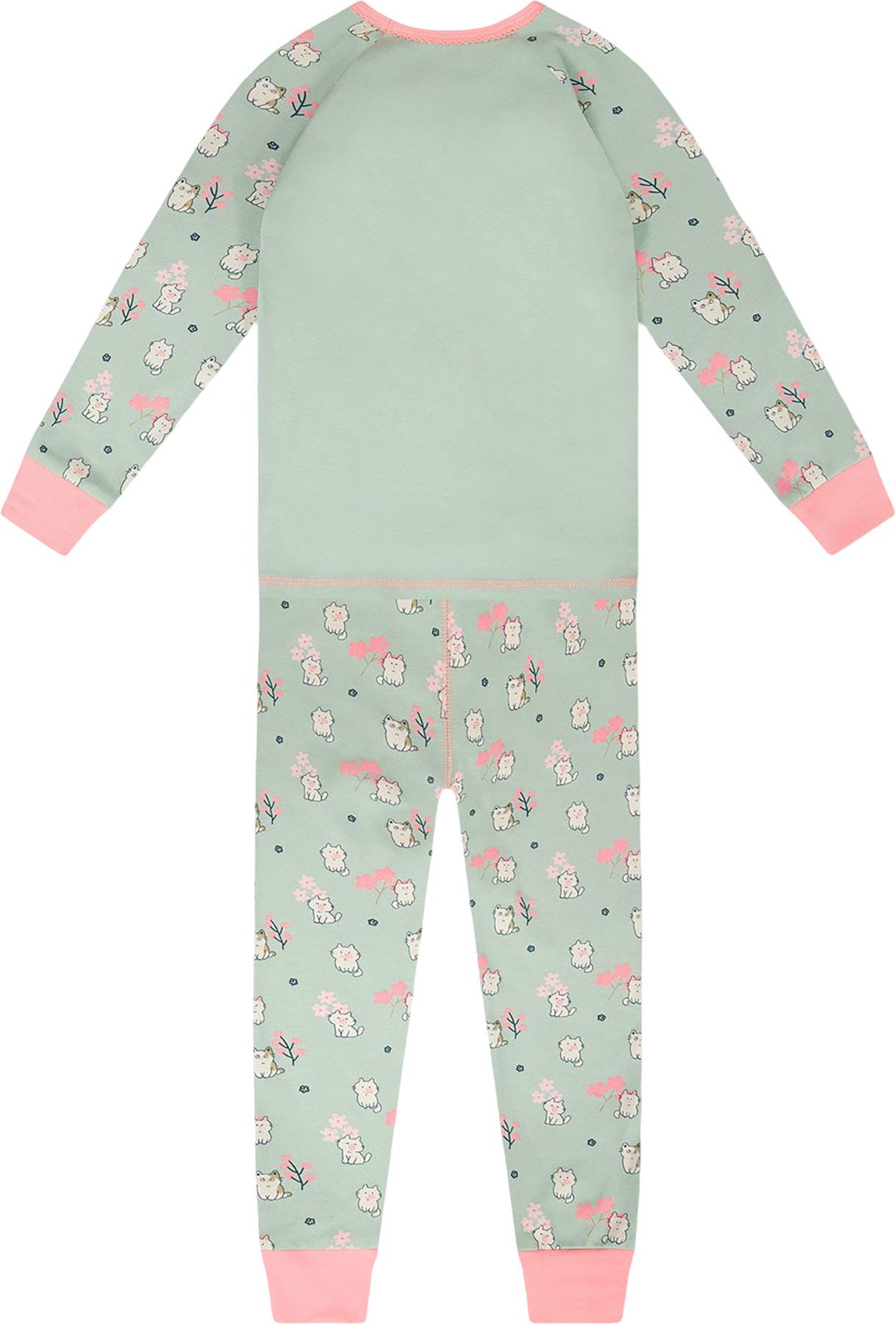 Product gallery image number 3 for product Printed Organic Cotton Two-Piece Pyjama Set - Baby Girl
