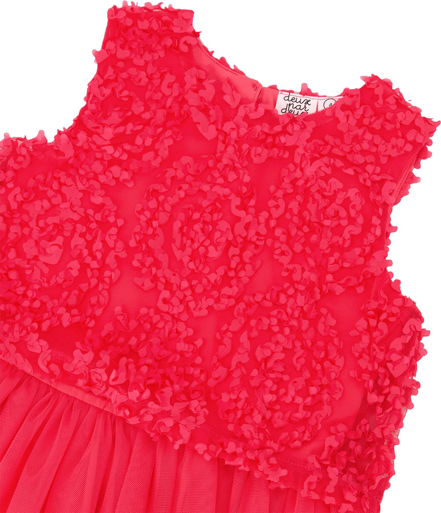 Product gallery image number 3 for product Sleeveless Textured Rosette Dress - Big Girl