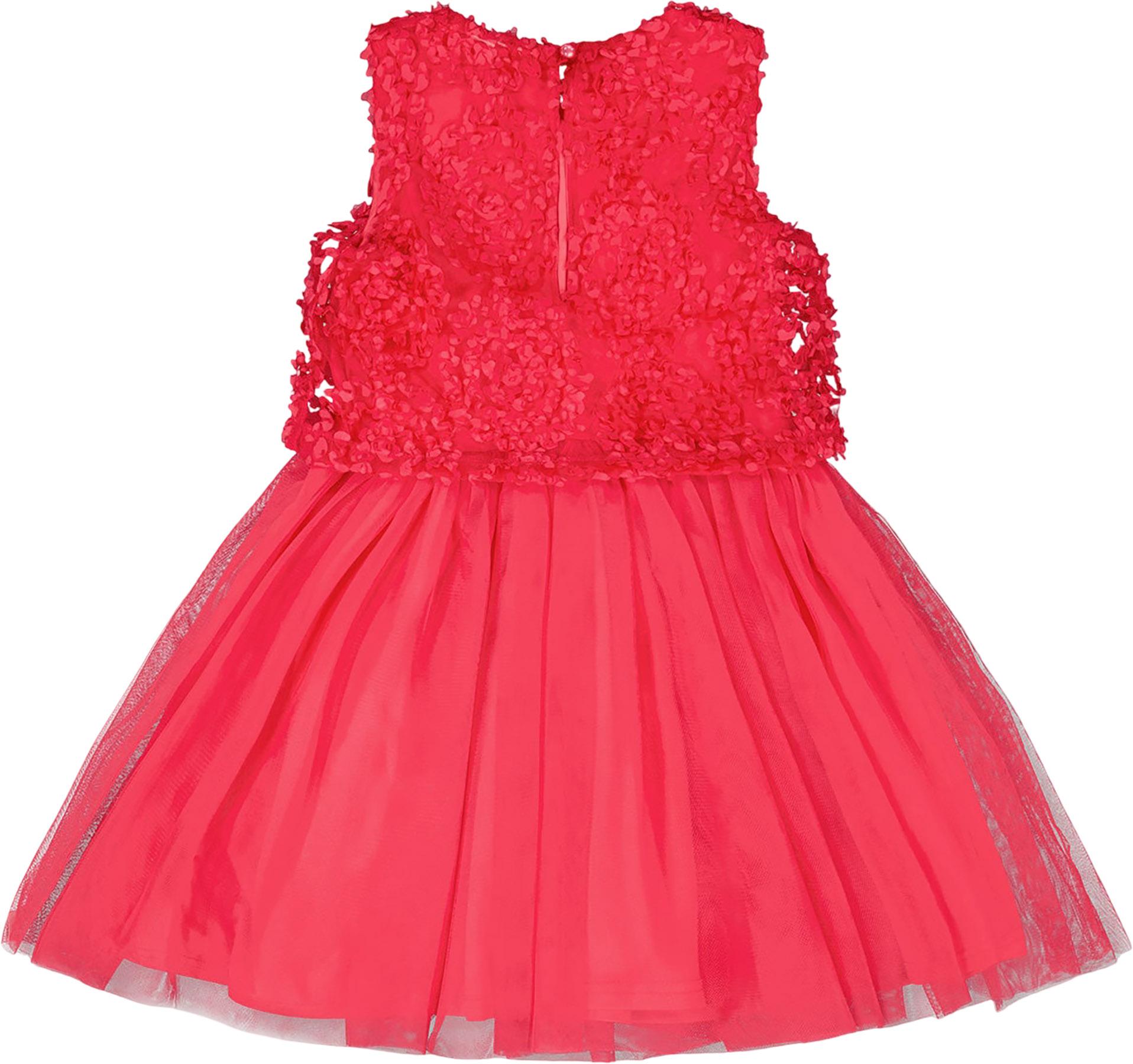 Product gallery image number 3 for product Sleeveless Textured Rosette Dress - Little Girl