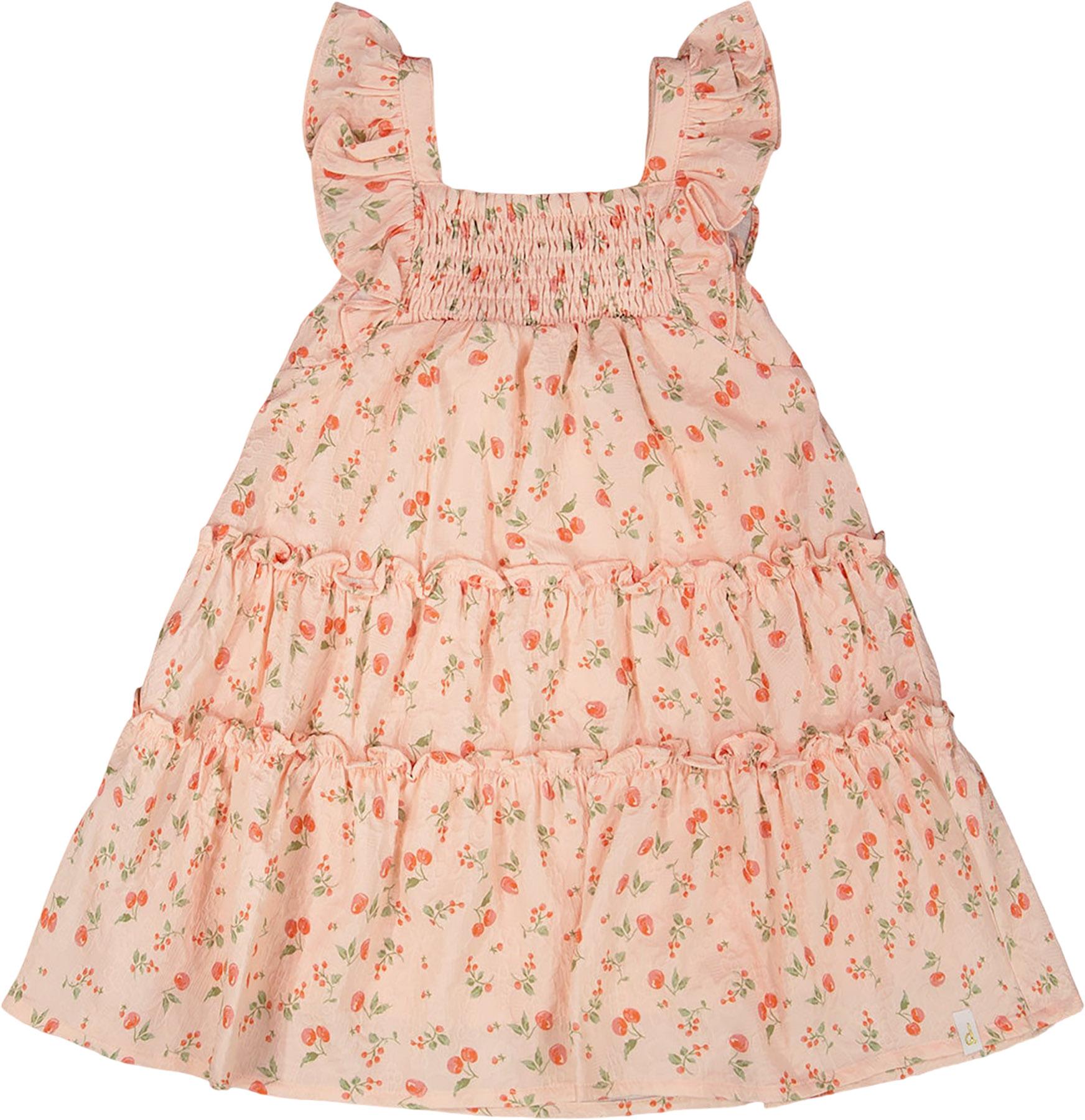 Product image for Printed Multi-Tiered Dress with Smocking - Little Girl