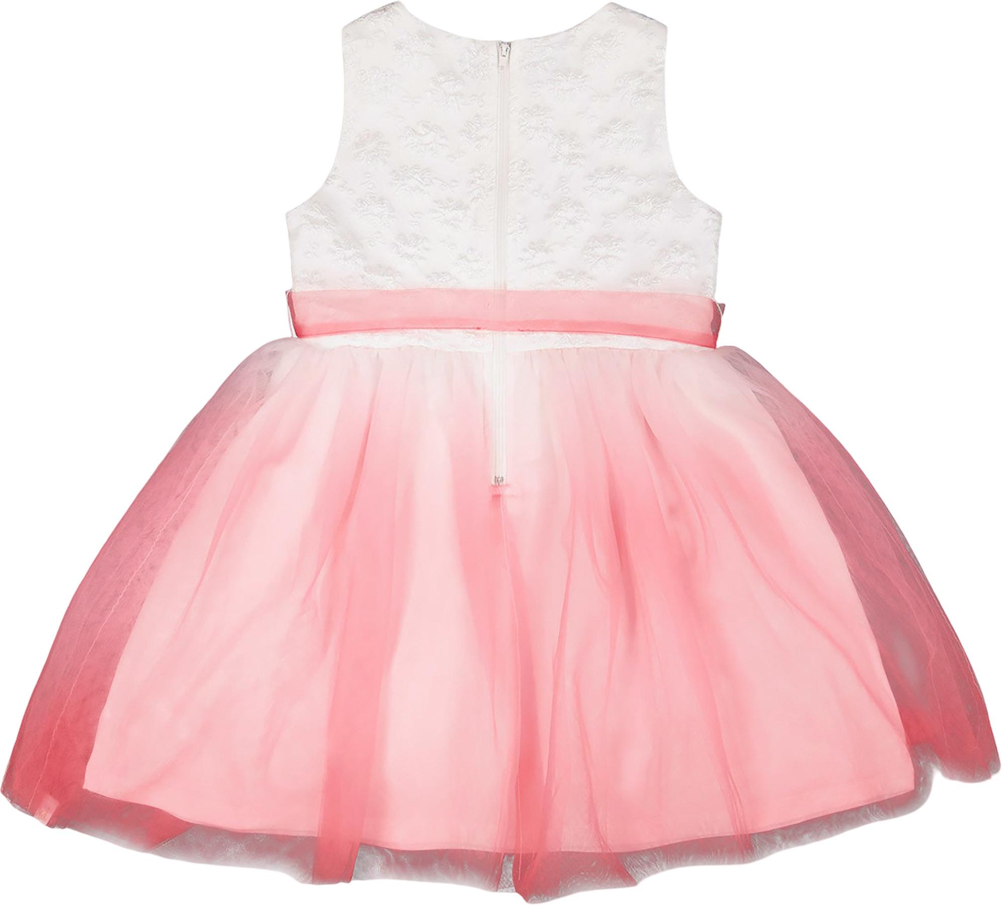 Product gallery image number 3 for product Bi-Material Pleated Mesh Dress - Big Girl