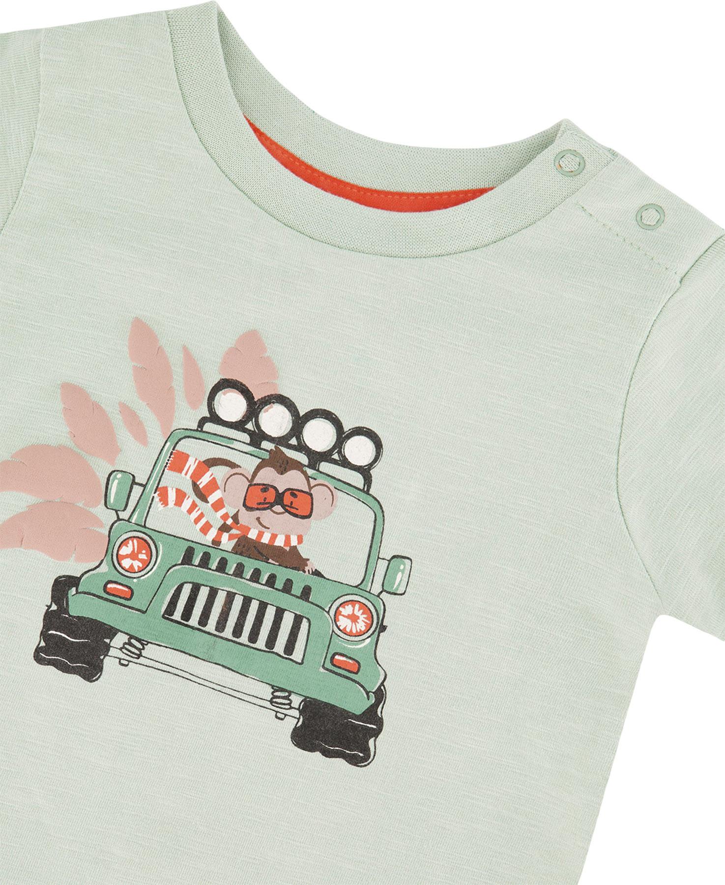 Product gallery image number 3 for product Organic Cotton Short Sleeve T-Shirt and Shorts Set - Little Boy