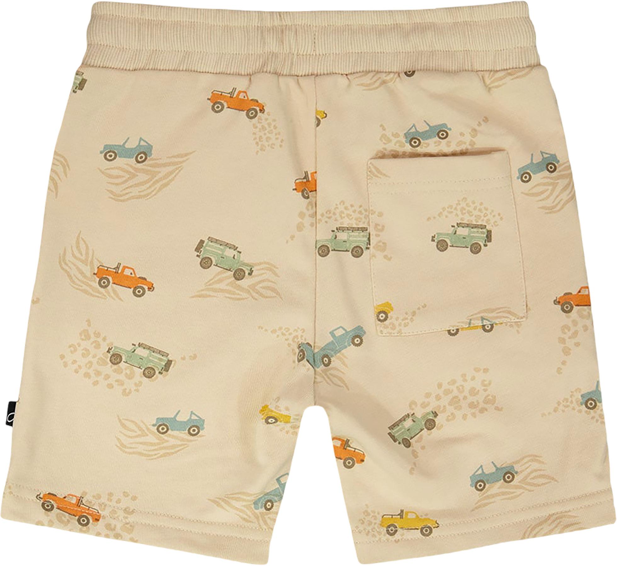 Product gallery image number 3 for product French Terry Shorts Beige Jeep Print