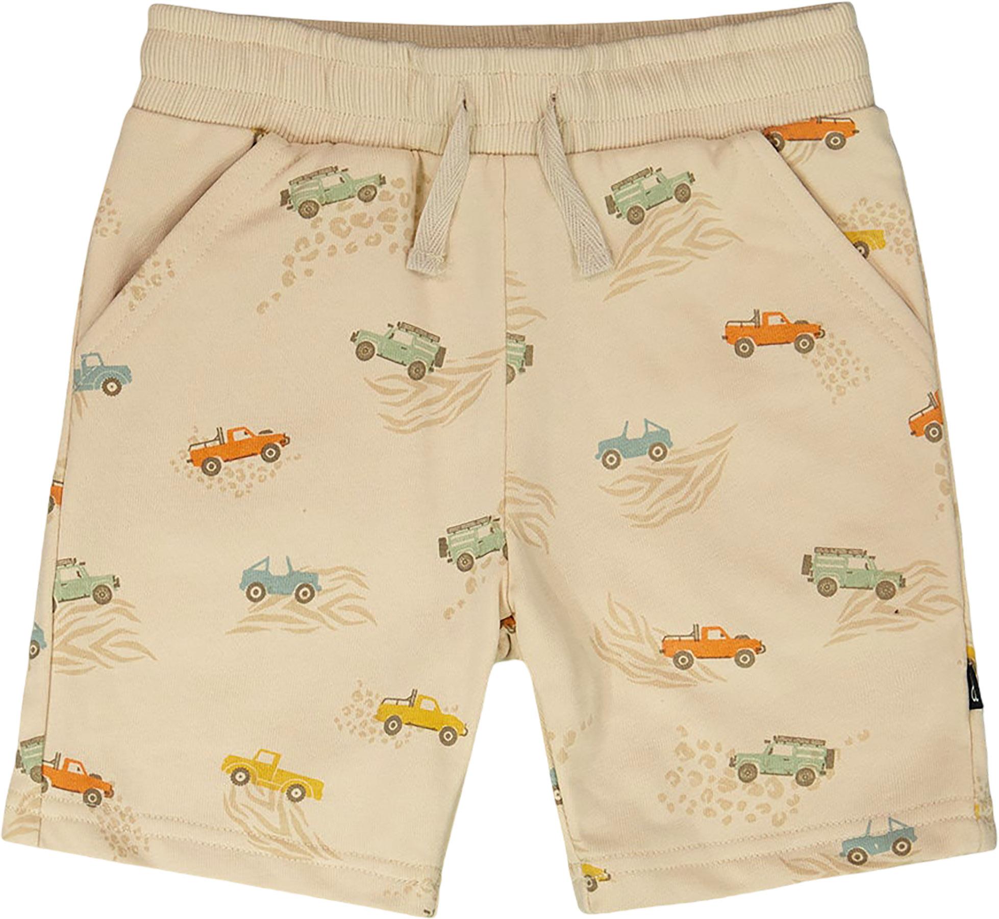Product image for French Terry Shorts Beige Jeep Print