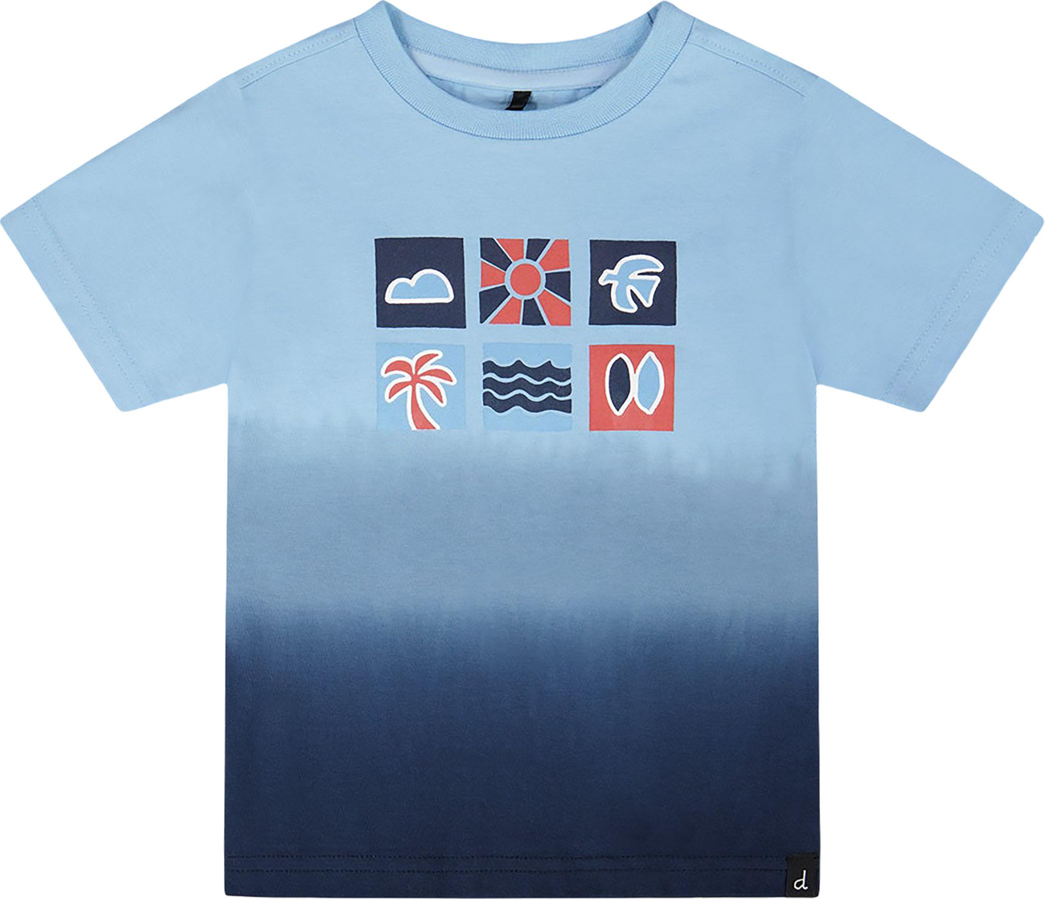 Product image for T-shirt à manches courtes en coton biologique dégradé - Petit garçon