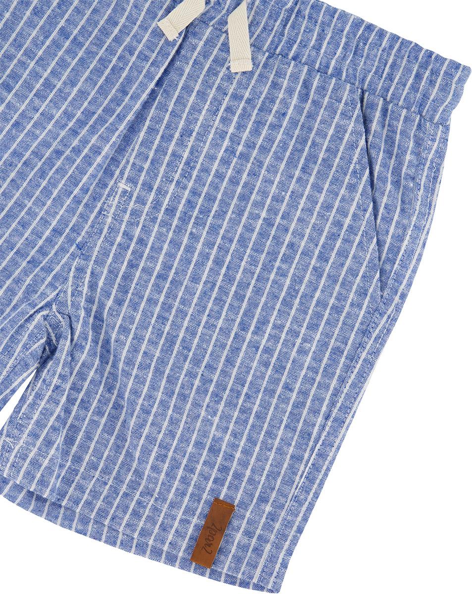Product gallery image number 3 for product Printed Chambray Shorts with Stripes - Big Boy