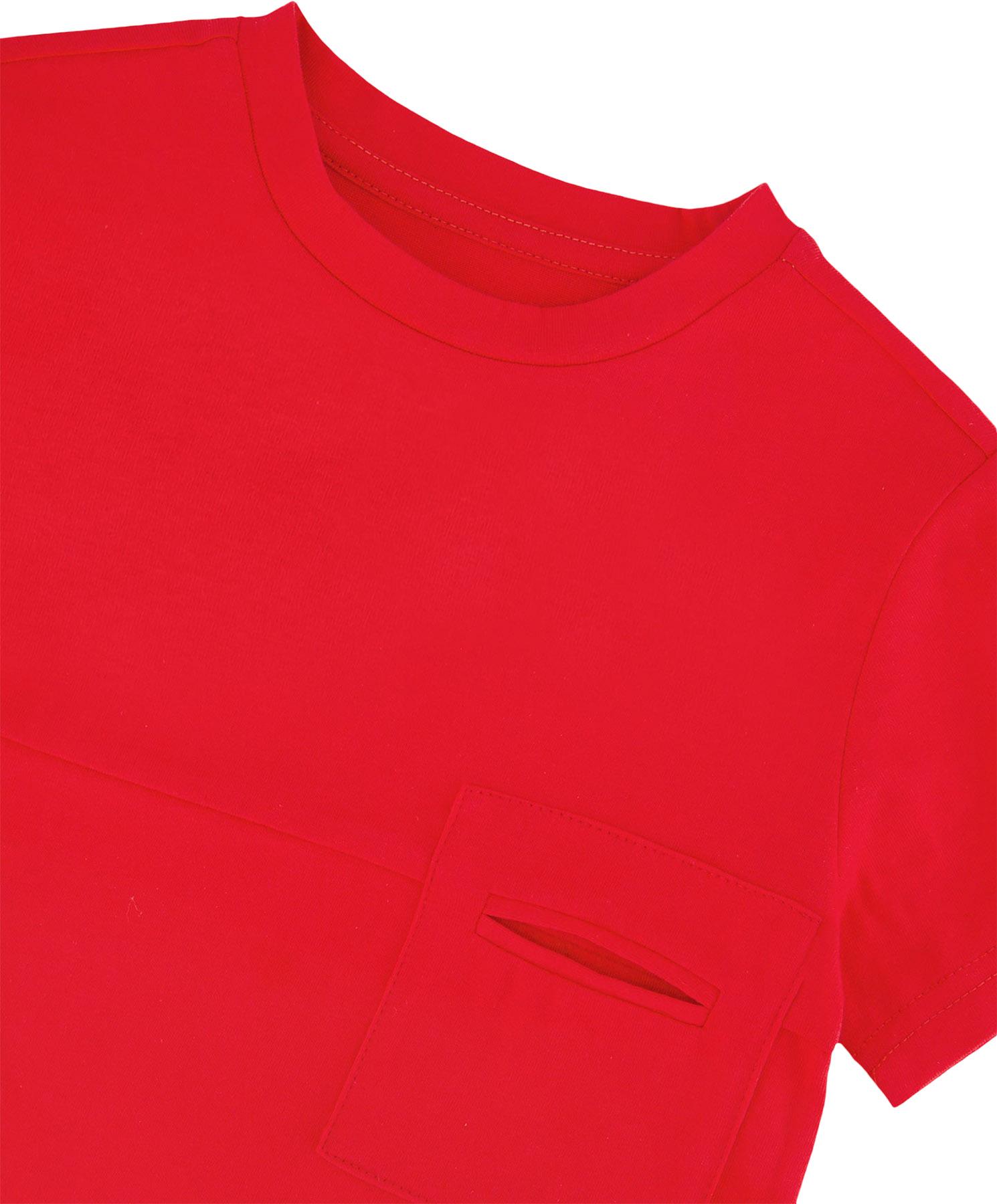 Product gallery image number 3 for product T-shirt en jersey en coton biologique avec poche poitrine - Grand garçon