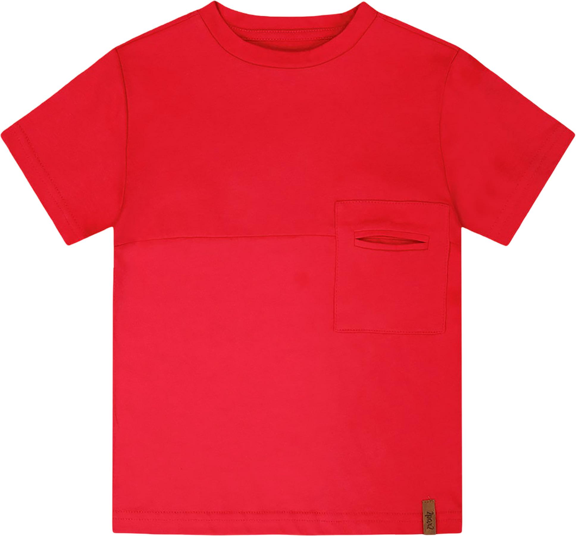 Product image for Organic Cotton Jersey T-Shirt with Chest Pocket - Big Boy