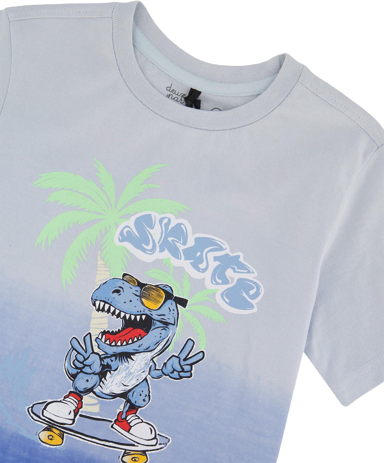 Product gallery image number 3 for product Printed Organic Cotton Gradient Jersey T-Shirt - Little Boy