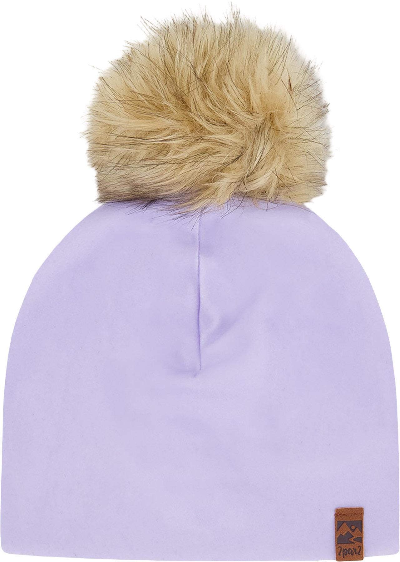 Product image for Printed Stretch Jersey Hat with Pompom - Baby Girl