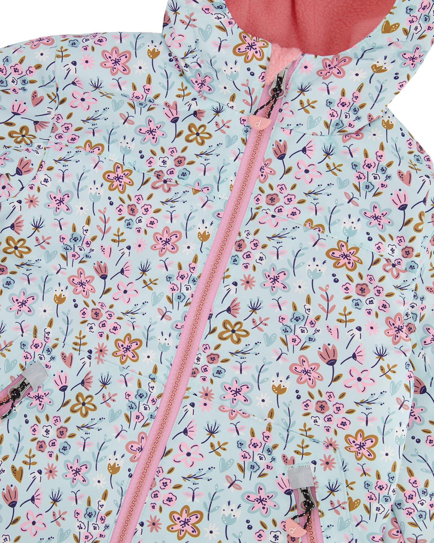 Product gallery image number 3 for product Printed Mid-Season Jacket - Little Girl