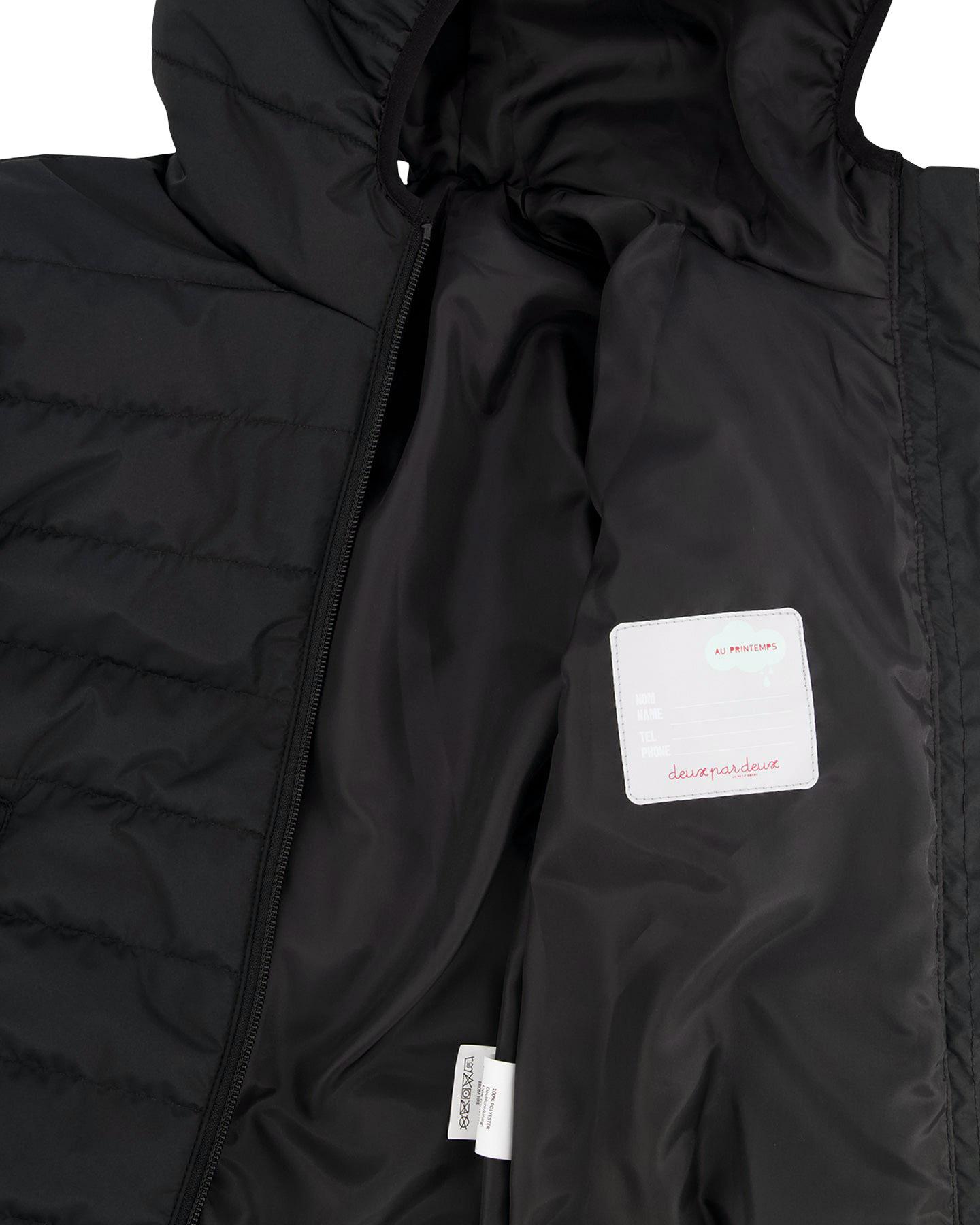 Product gallery image number 3 for product Quilted Mid-Season Jacket Orange and Blue Gradient