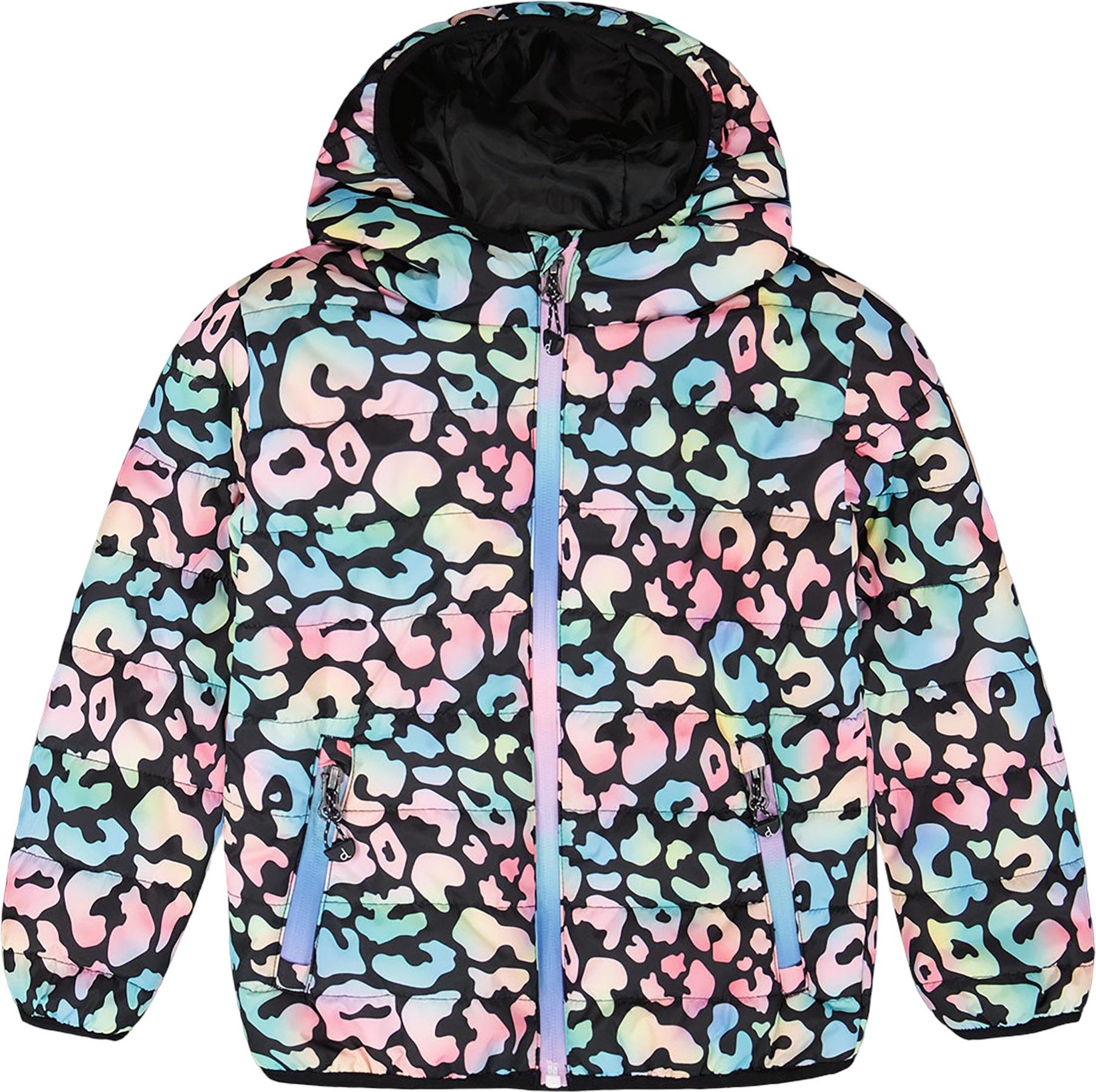 Image de produit pour Manteau matelassé de mi-saison imprimé - Petite fille