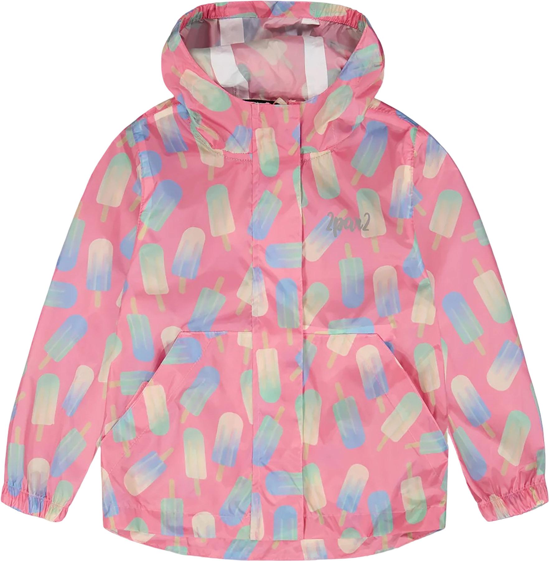 Product image for Printed Packable Polyester Windbreaker Jacket - Little Girl