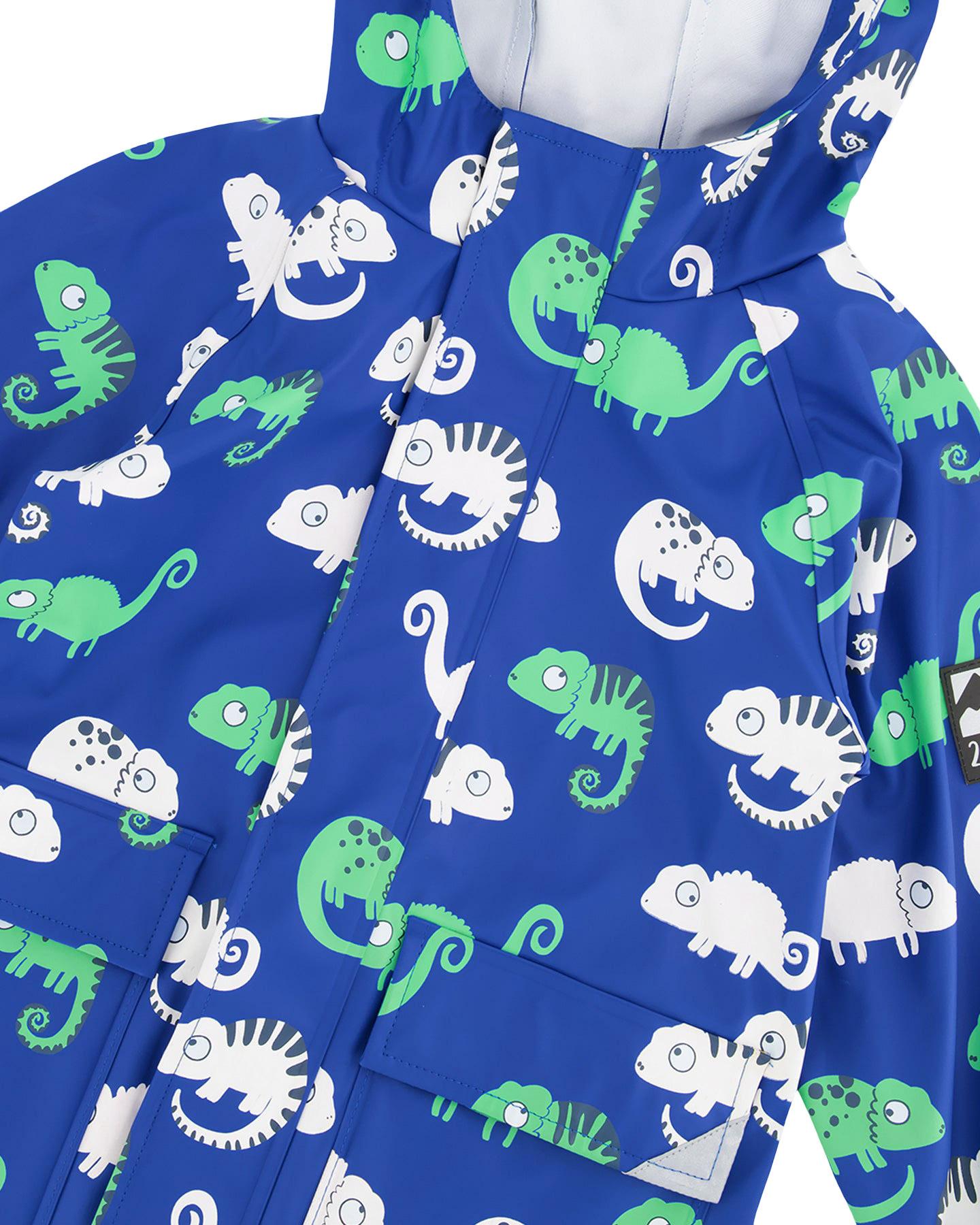Product gallery image number 4 for product Raincoat with Color-Changing Print - Big Kids