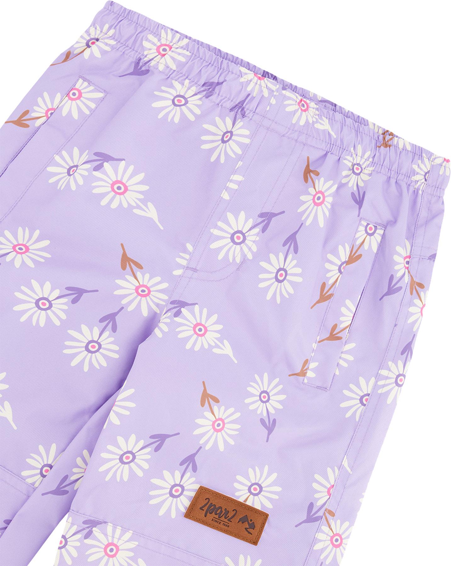 Product gallery image number 4 for product Ensemble d’extérieur mi-saison 2 pièces 3-en-1 avec manteau imprimé - Petite Fille