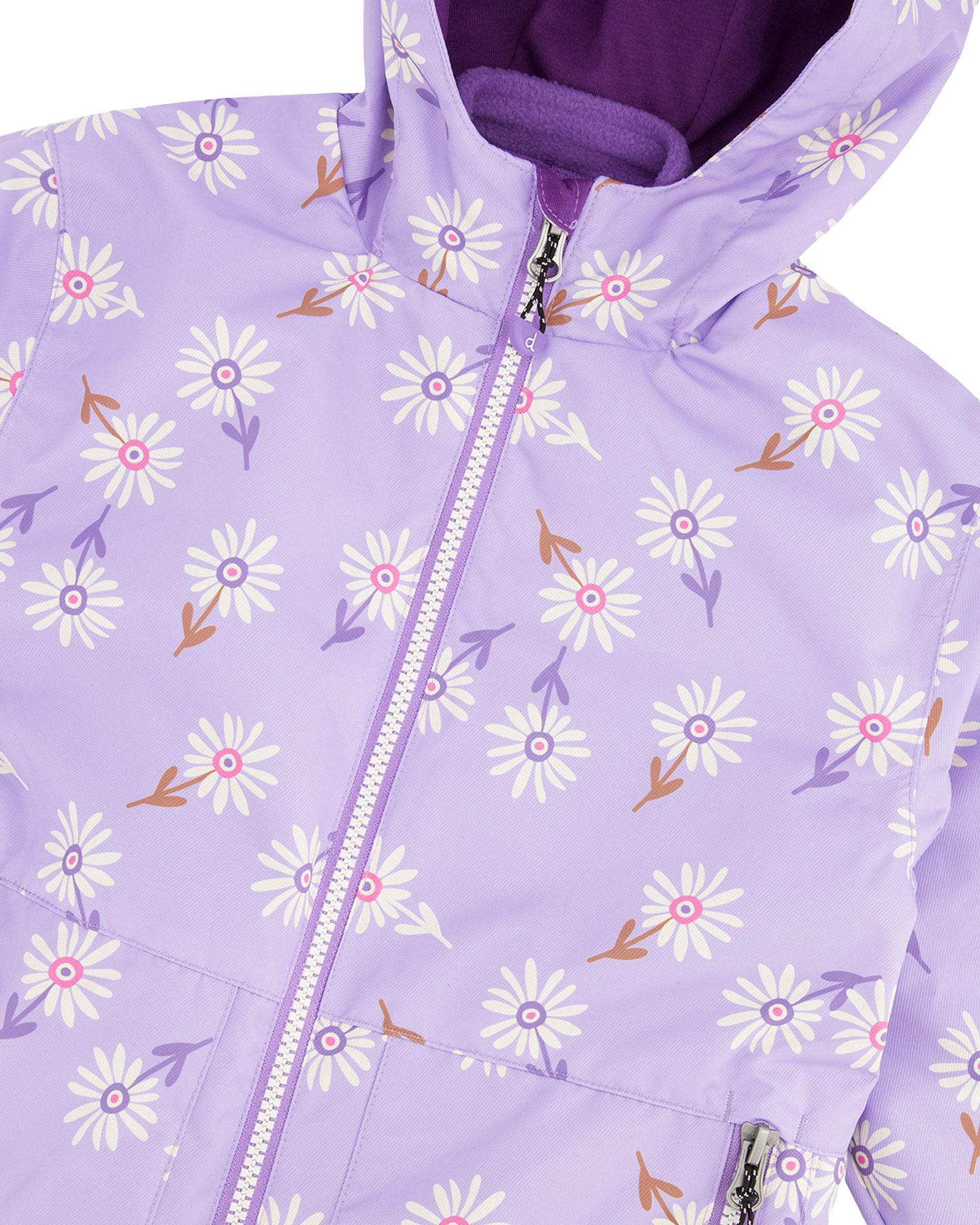 Product gallery image number 6 for product Ensemble d’extérieur mi-saison 2 pièces 3-en-1 avec manteau imprimé - Petite Fille